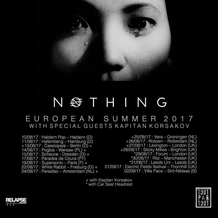 Nothing Announce UK/European Tour