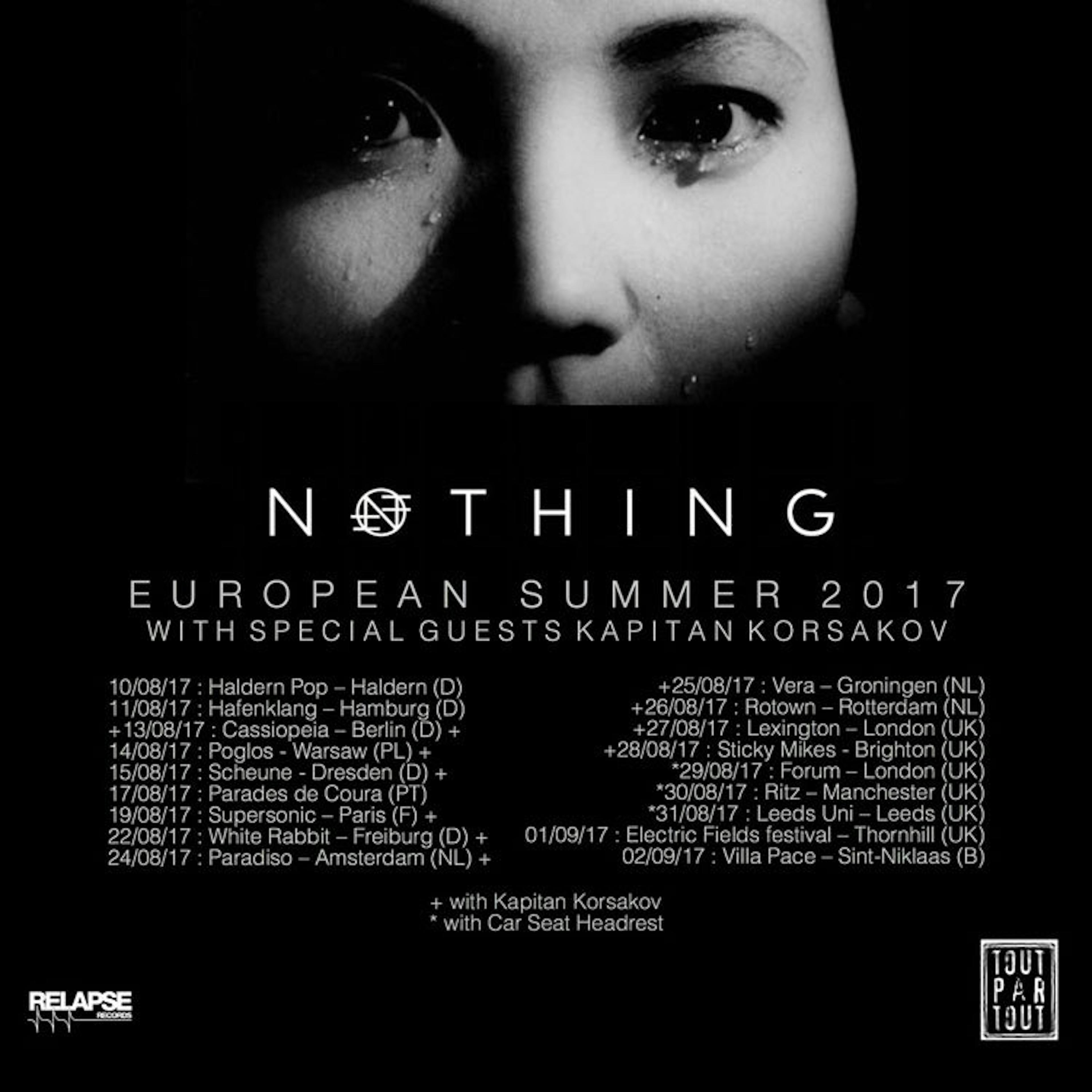 Nothing Announce UK/European Tour