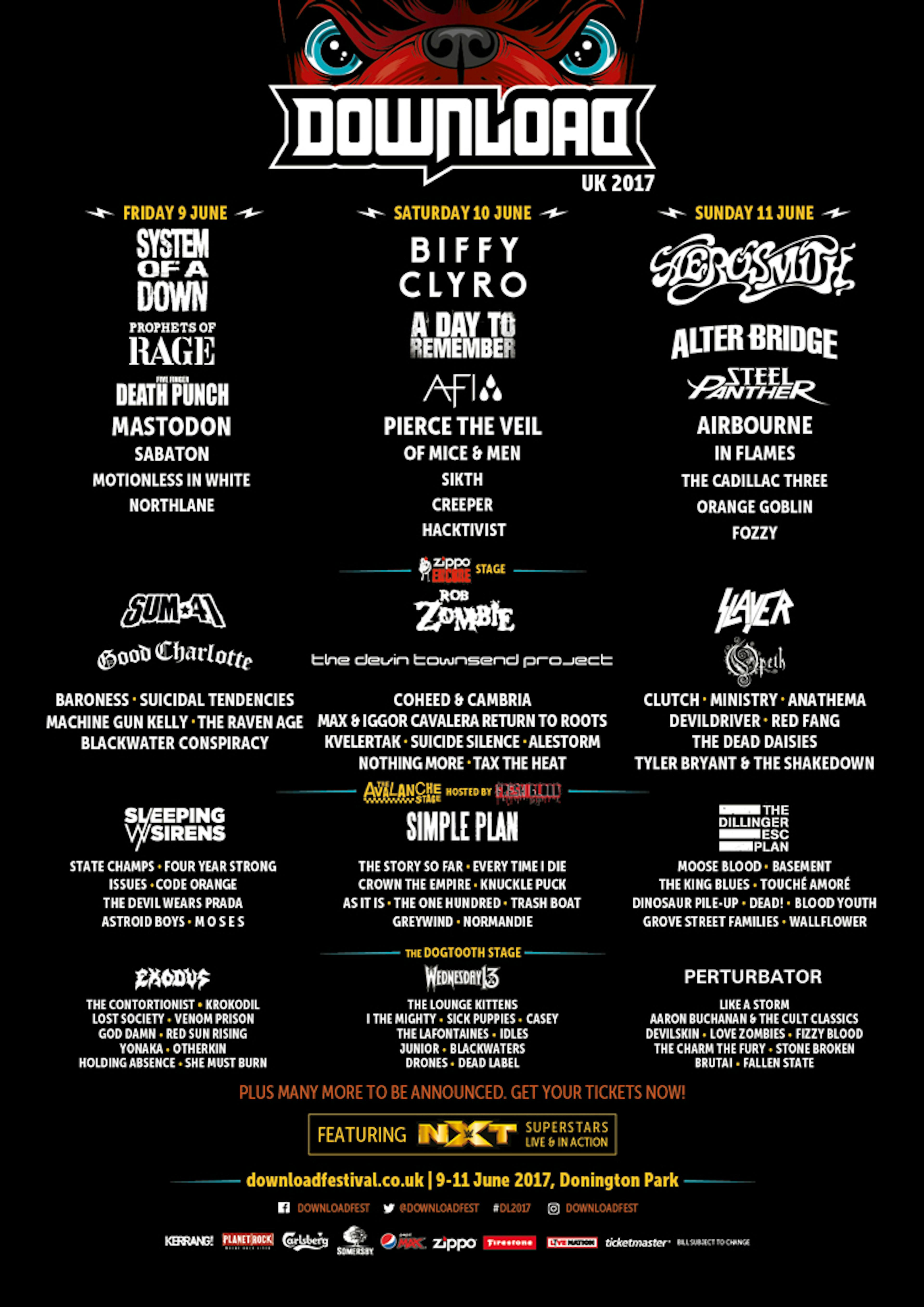 Here’s The Download Festival 2017 Stage Times