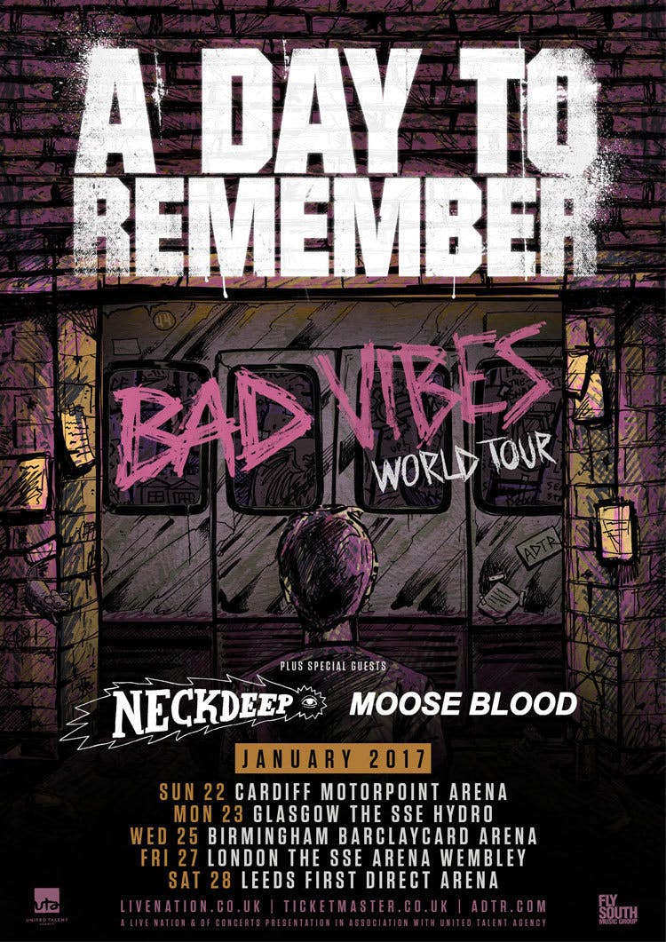 a day to remember 2014 tour