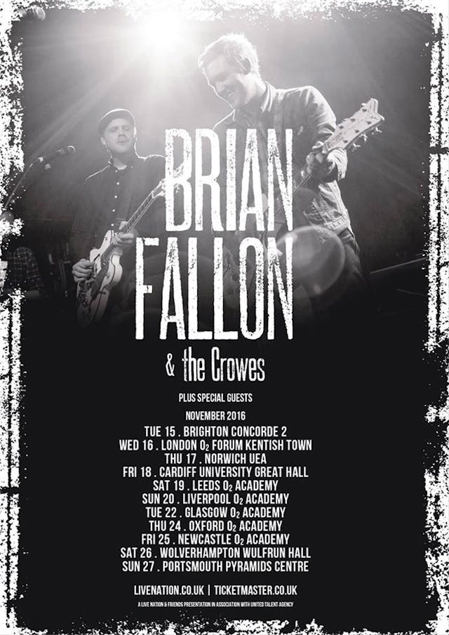 Brian Fallon & The Crowes Announce UK Tour Kerrang!