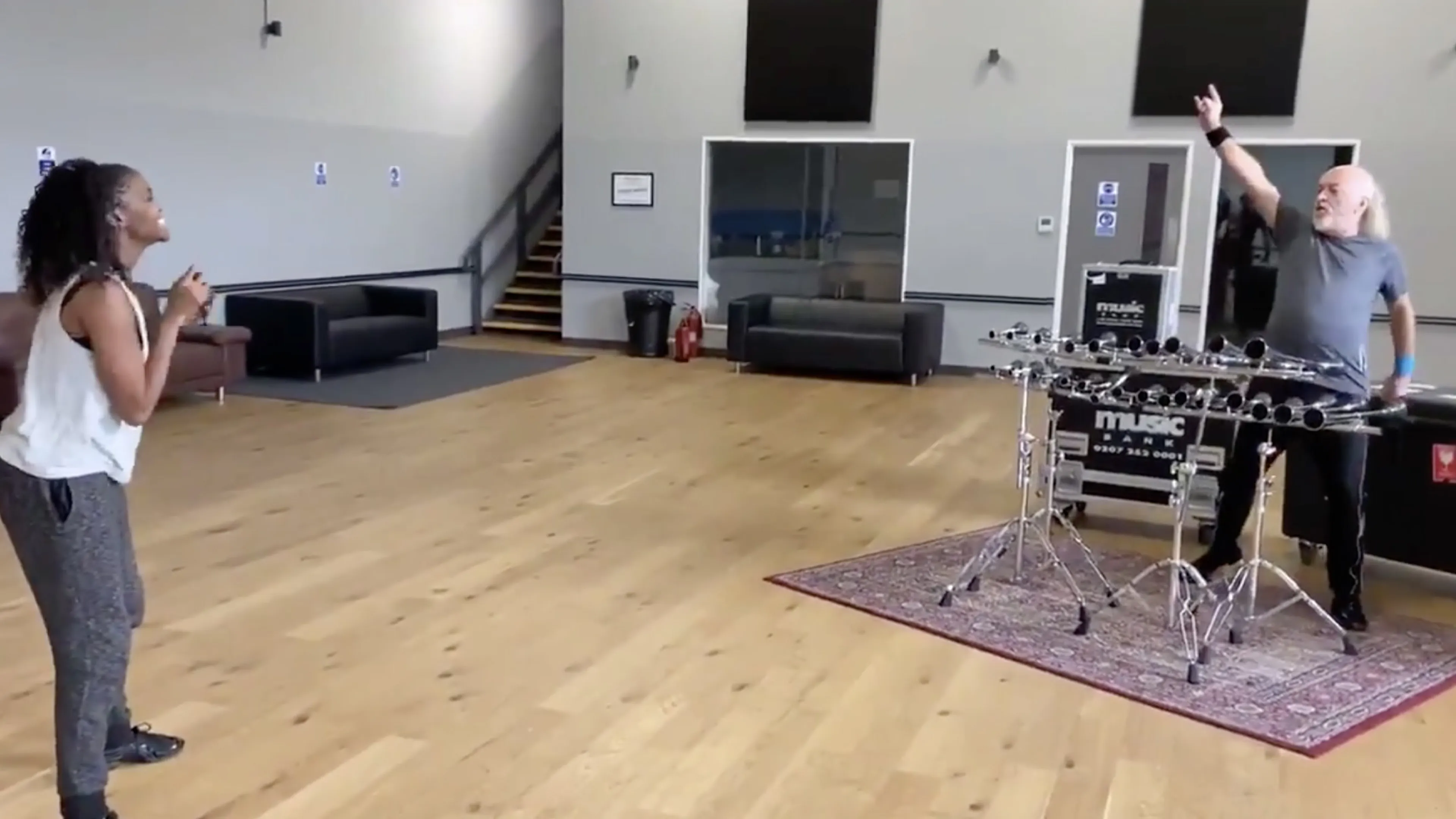 Watch Bill Bailey play Enter Sandman on the horns at Strictly Come Dancing rehearsal