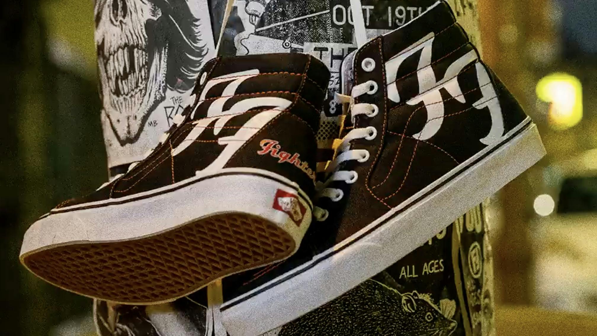 Foo Fighters and Vans team up for limited-edition Sk8-Hi trainers
