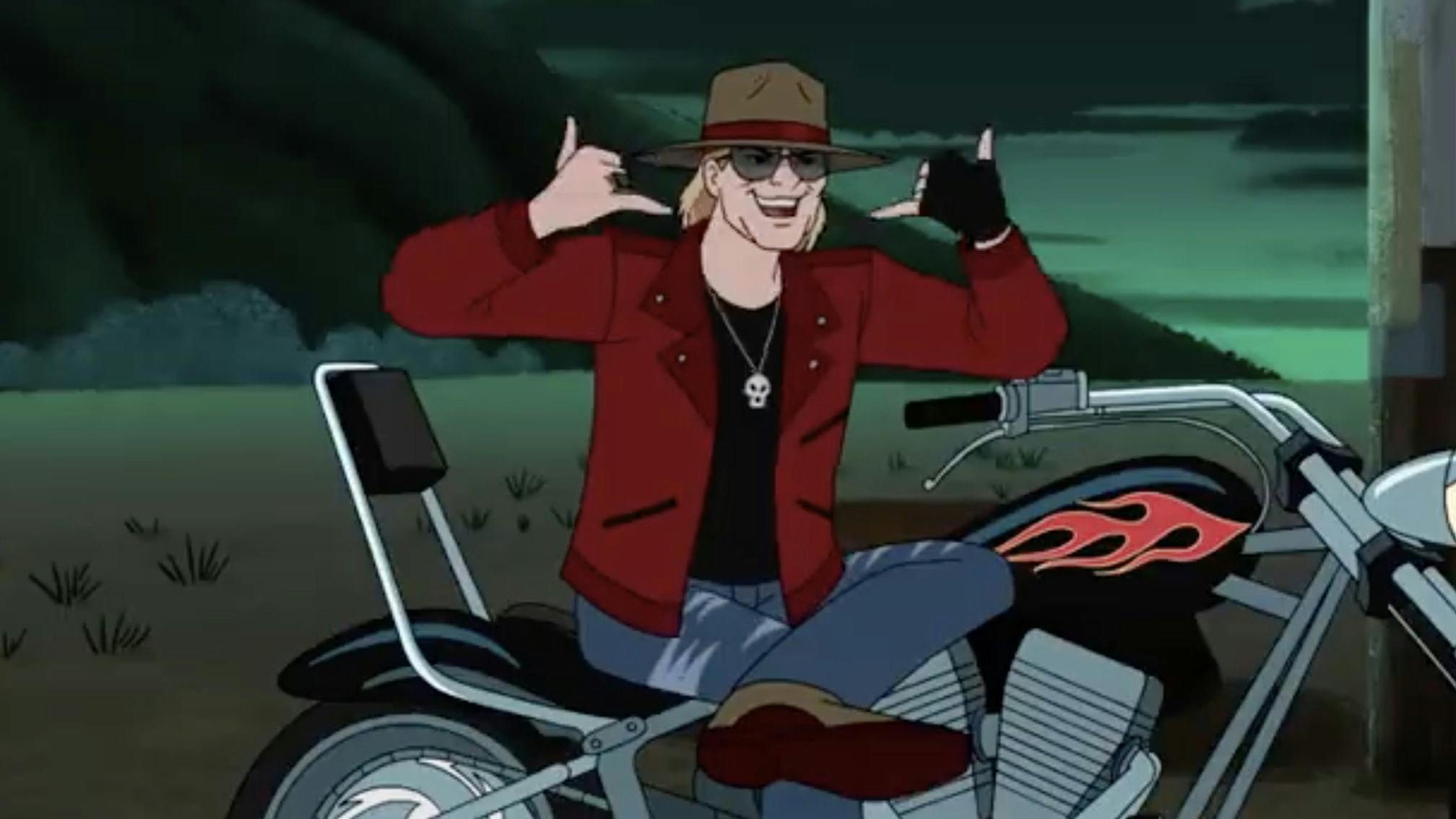 See Axl Rose make a cameo appearance on Scooby-Doo And Guess Who?