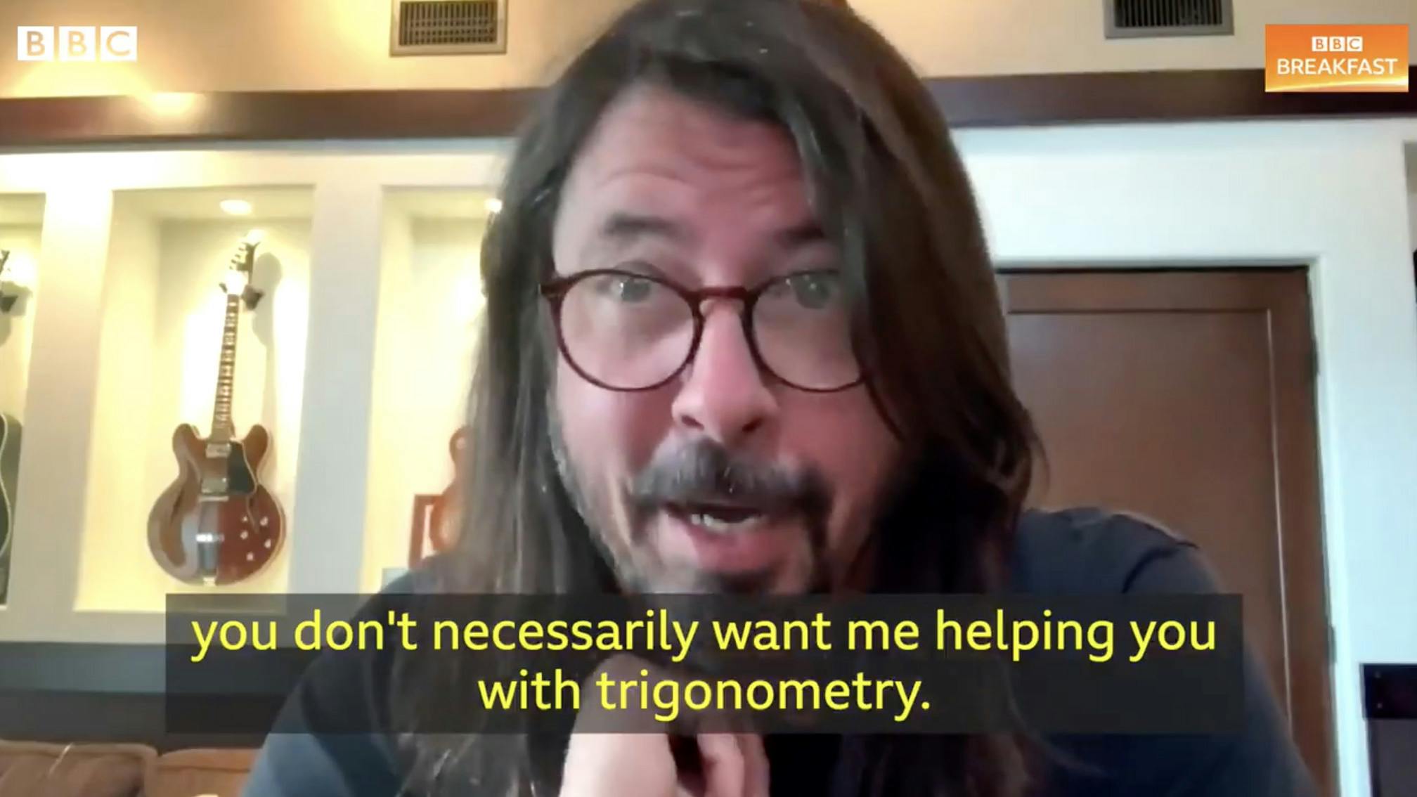 Watch Dave Grohl give wholesome homeschooling advice