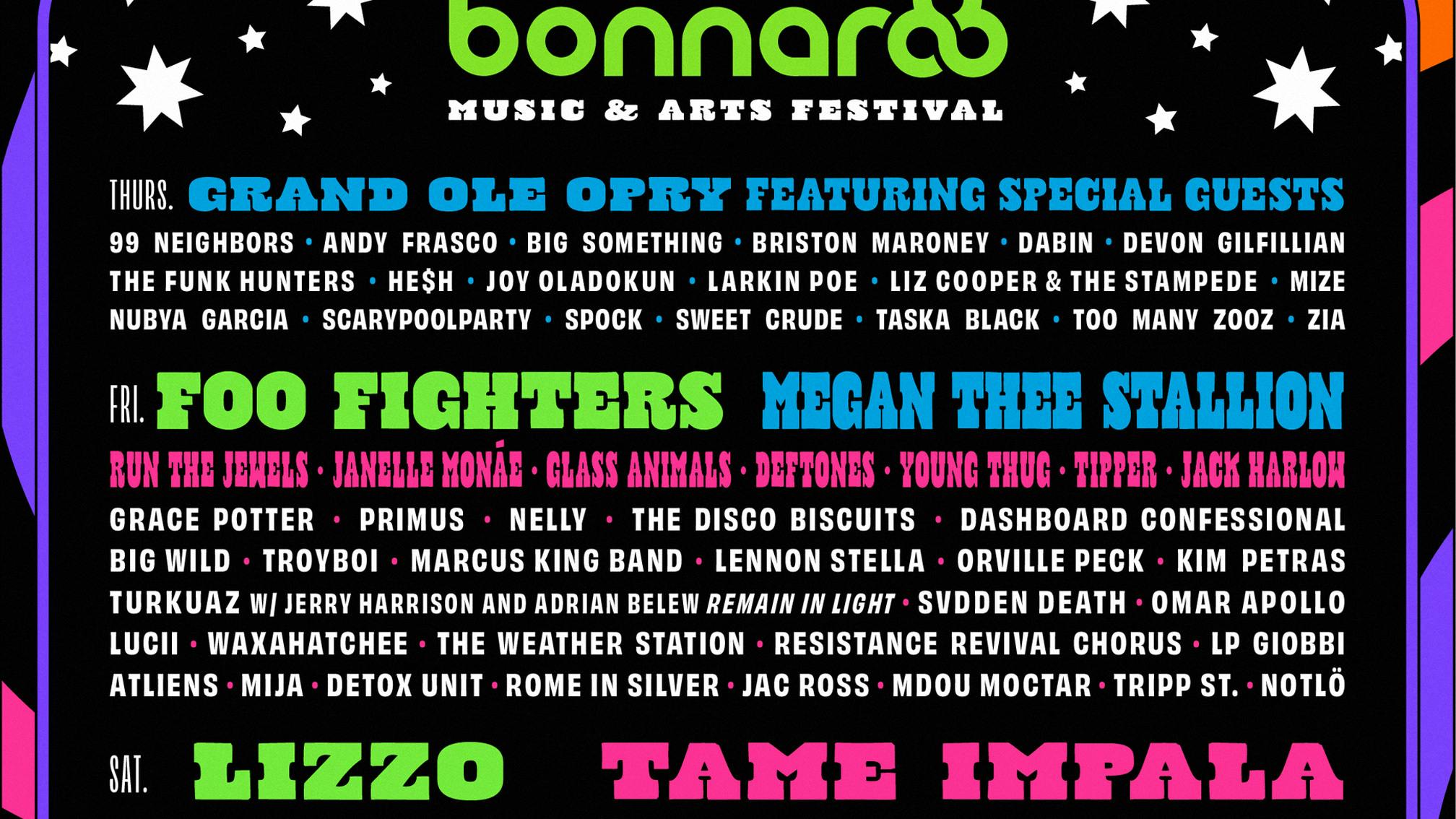 Foo Fighters, Deftones, Run The Jewels and more announced for Bonnaroo 2021
