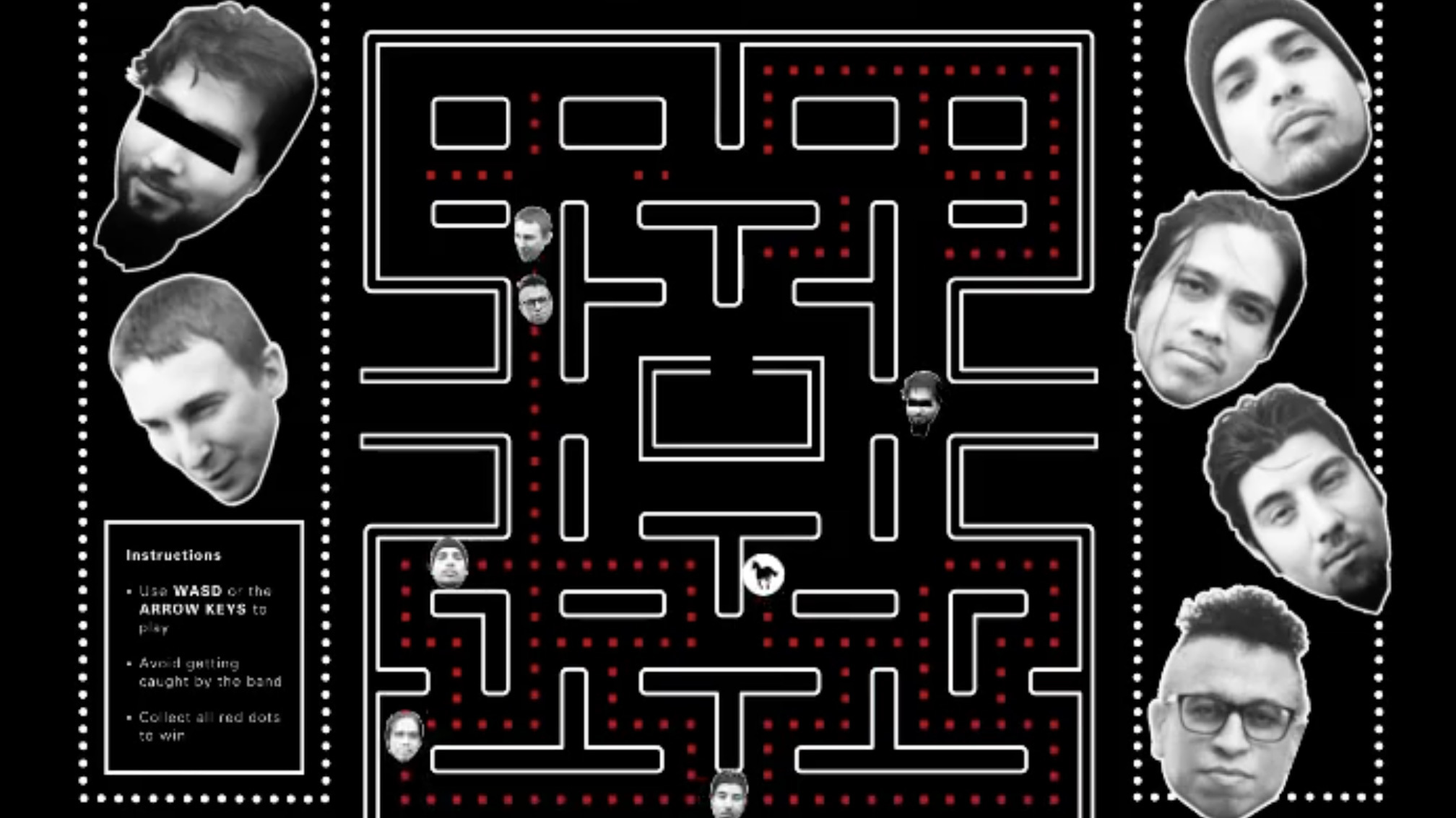 Deftones release free White Pony x Black Stallion online Pac-Man game