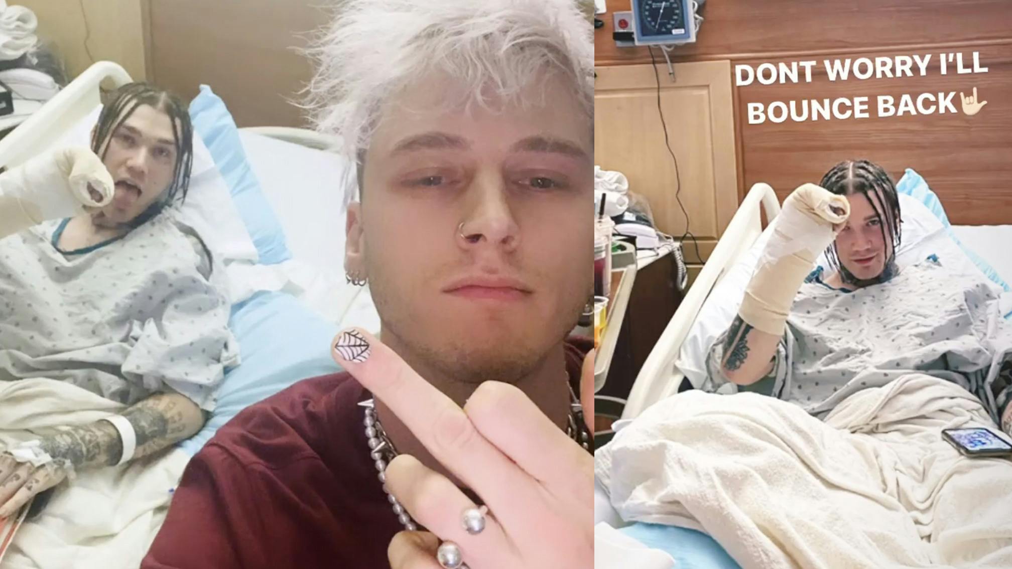 Machine Gun Kelly drummer Rook hospitalised after being "robbed, assaulted and hit by a car"