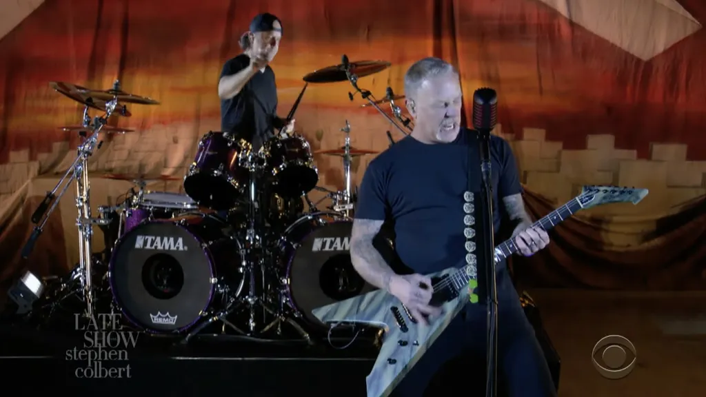 Metallica Battery Stephen Colbert March 2021