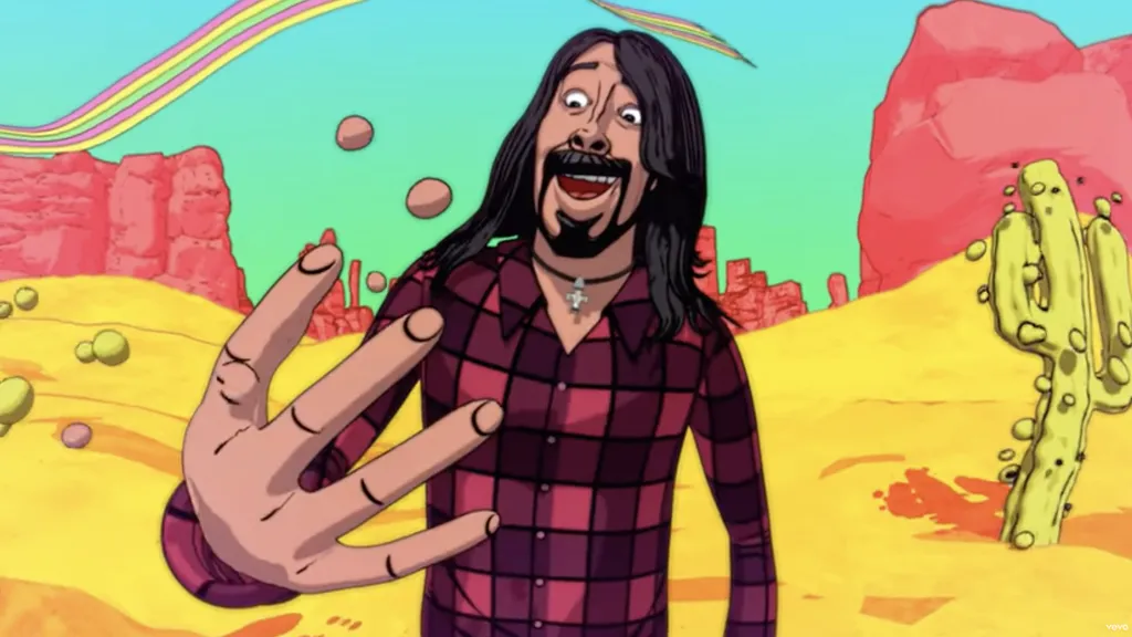 Foo Fighters Chasing Birds animated video