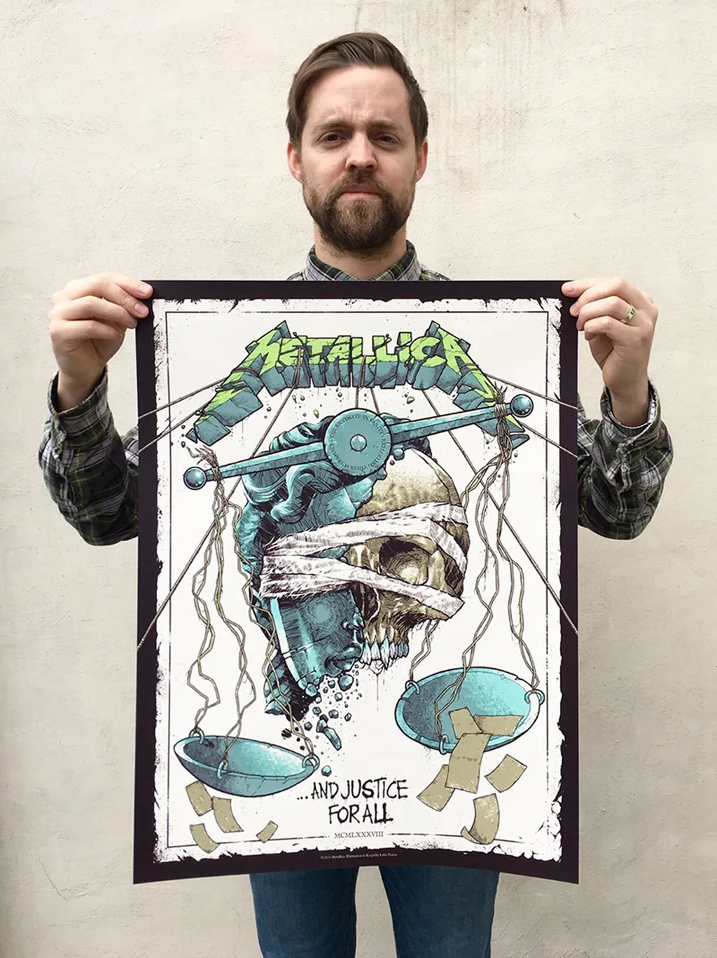 Luke Preece Metallica And Justice For All print