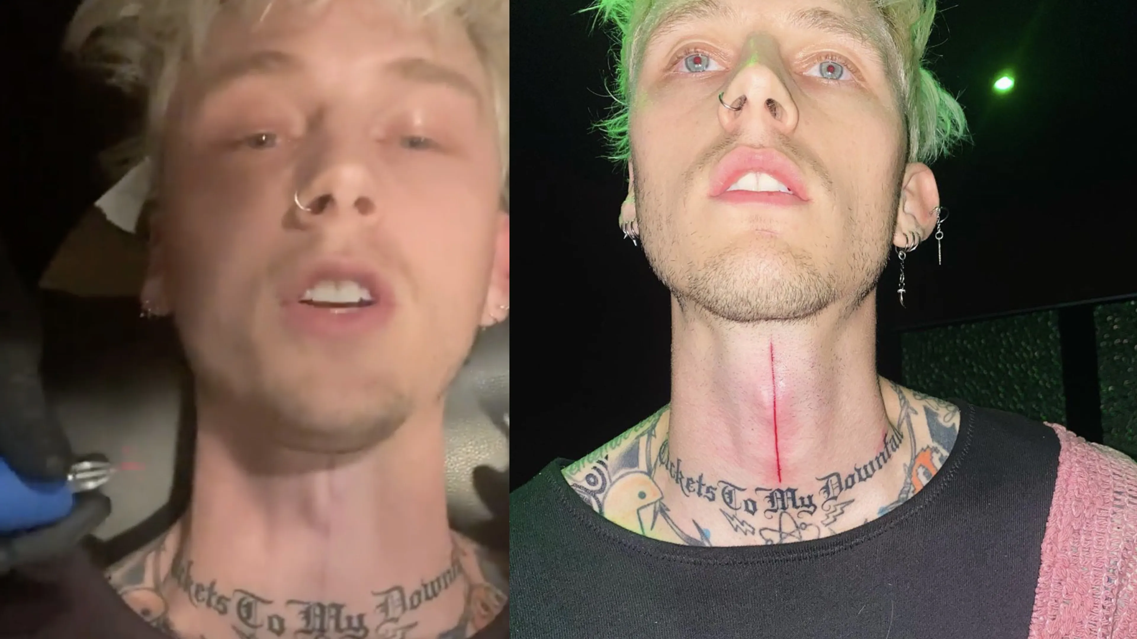 Machine Gun Kelly Drops Gory New Tattoos