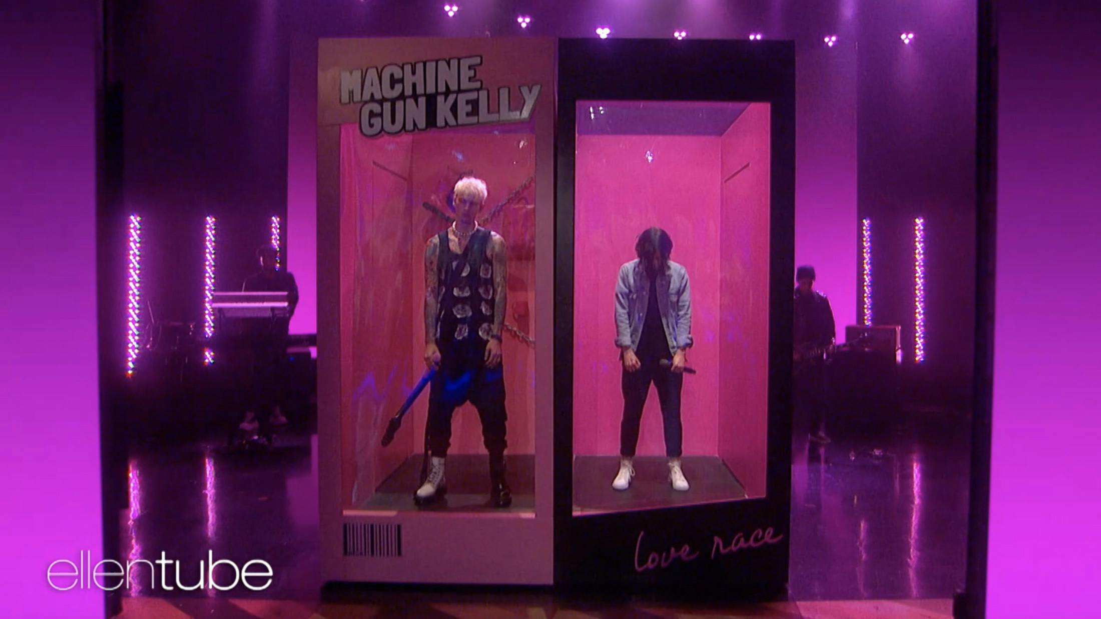 Watch Machine Gun Kelly, Kellin Quinn and Travis Barker perform their new single on The Ellen Show