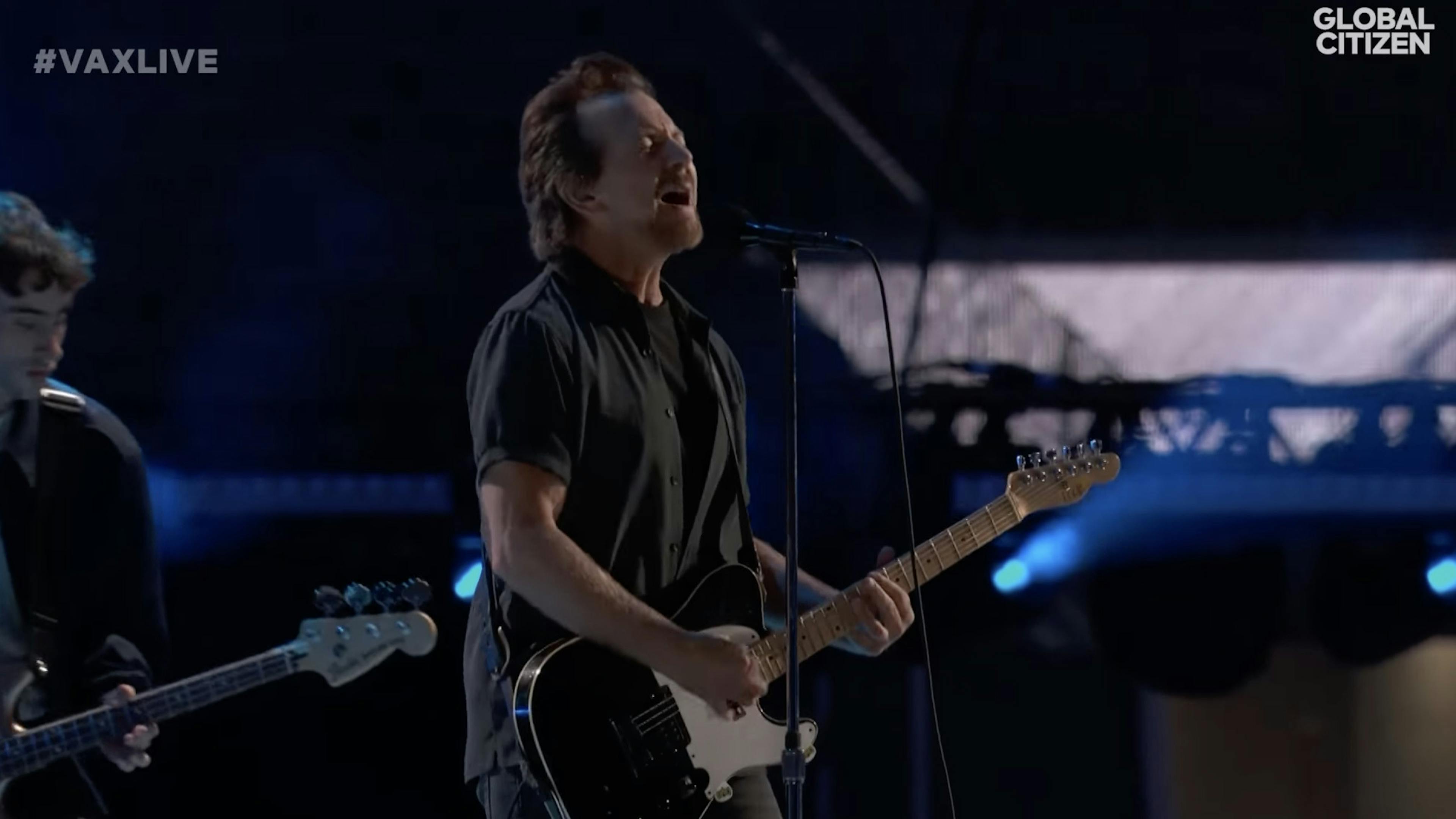 Watch Eddie Vedder's high-energy performance of Pearl Jam's Corduroy at VAX LIVE