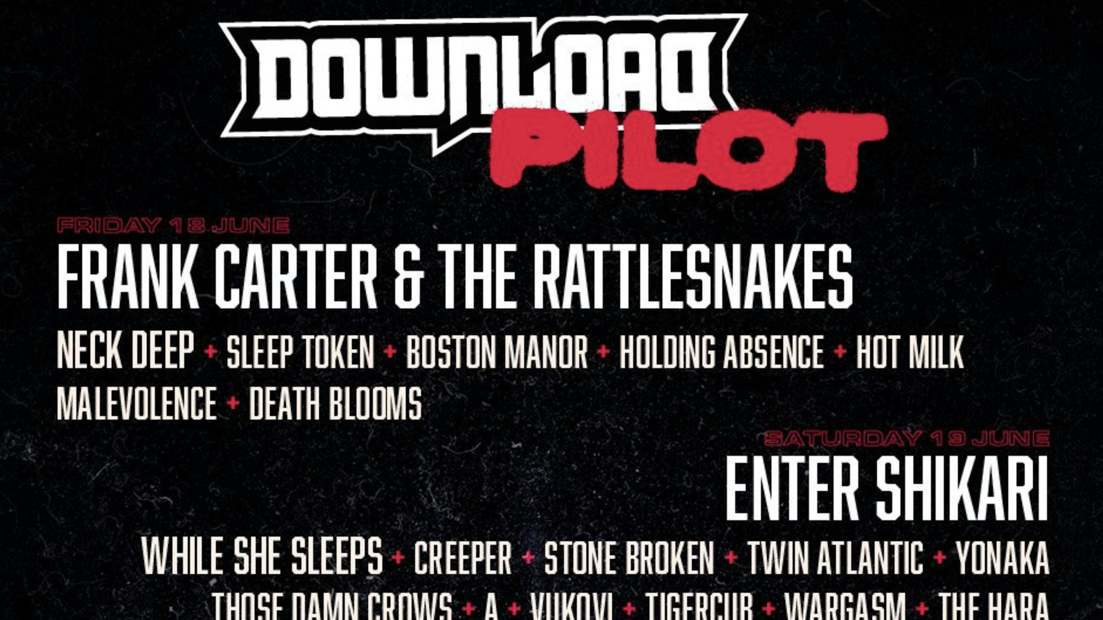 Stage times announced for Download Pilot 2021
