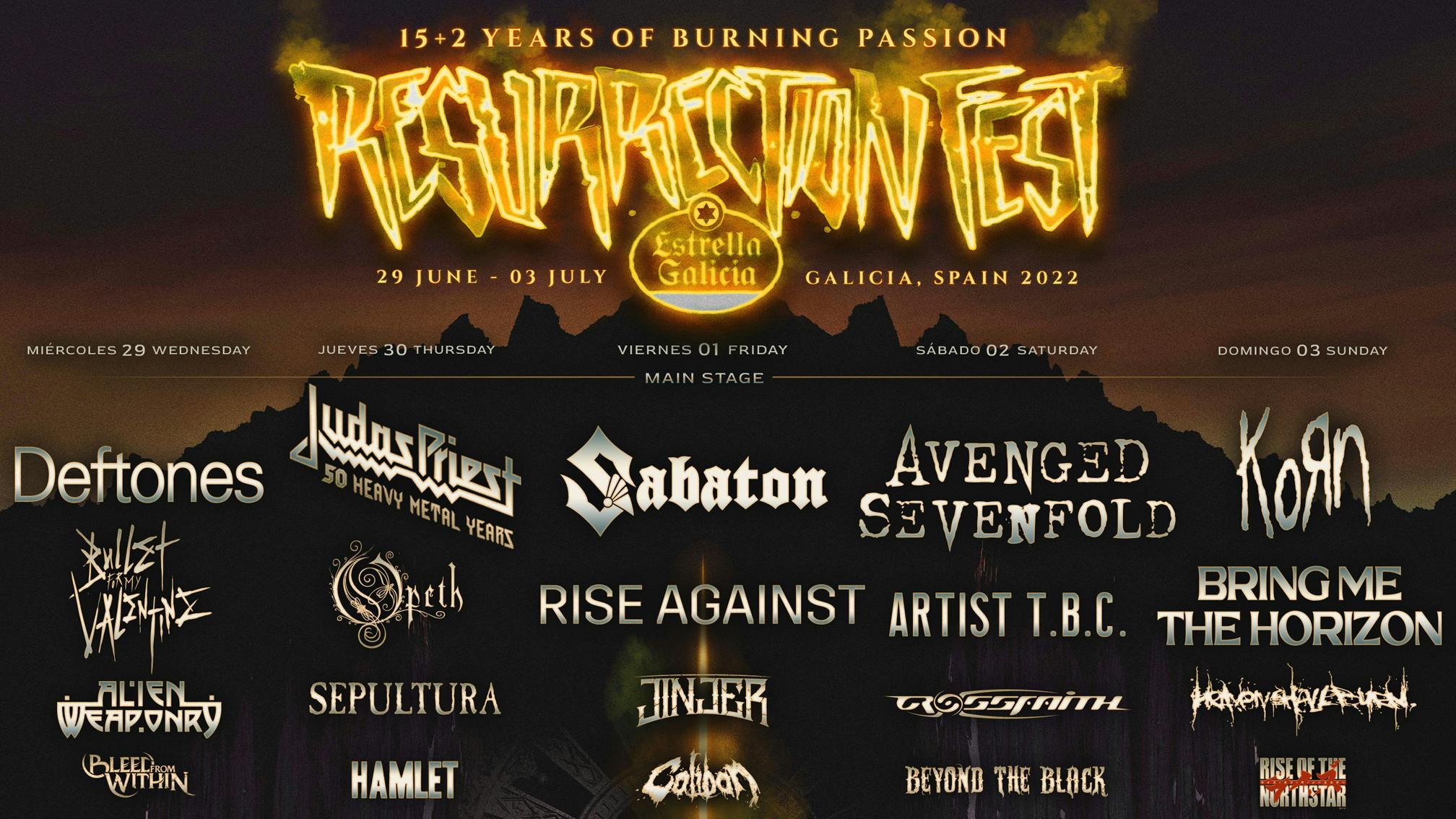 Deftones, Avenged Sevenfold, Korn, BMTH and more for Resurrection Fest 2022