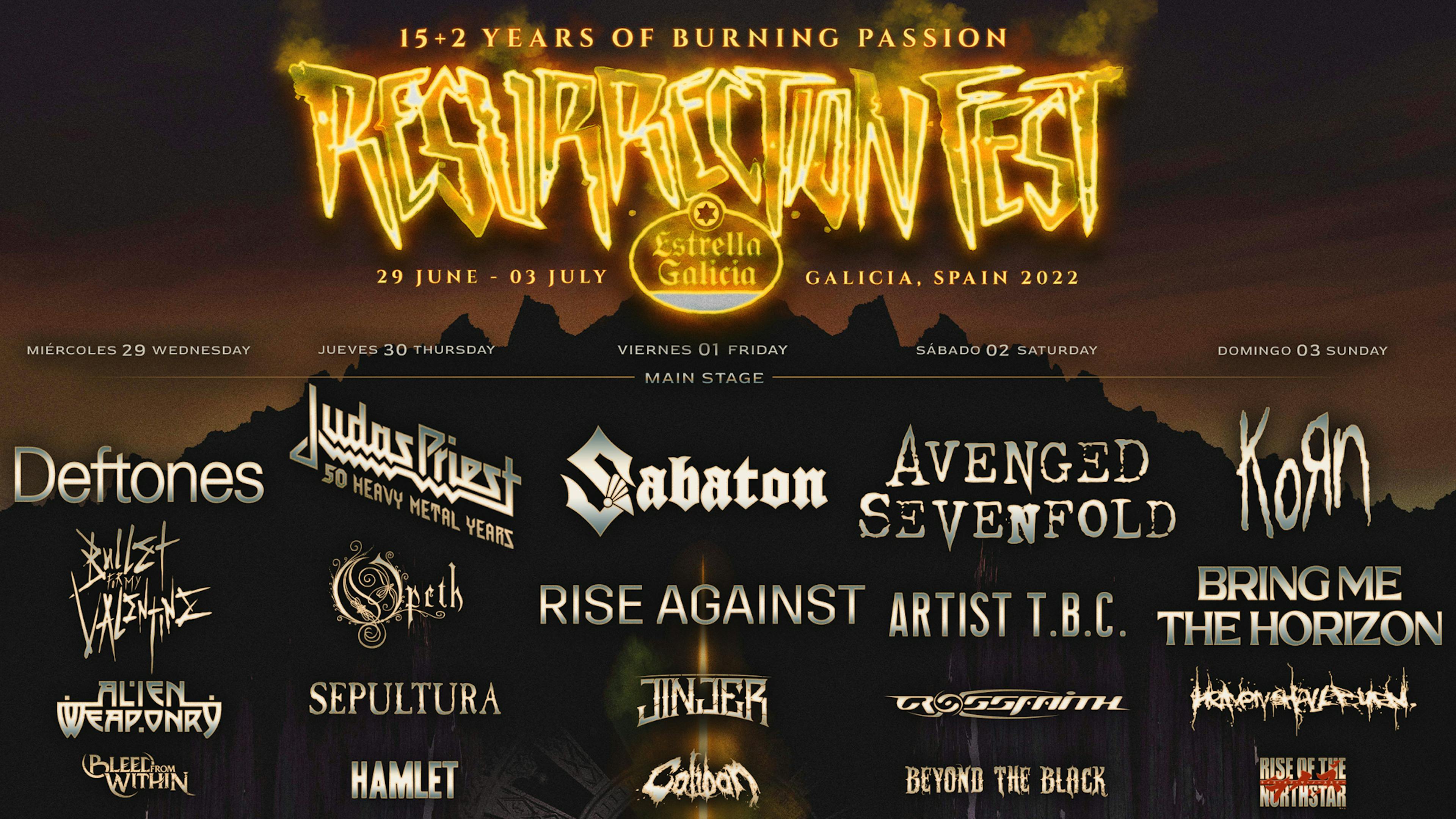 Deftones, Avenged Sevenfold, Korn, BMTH and more for Resurrection Fest 2022