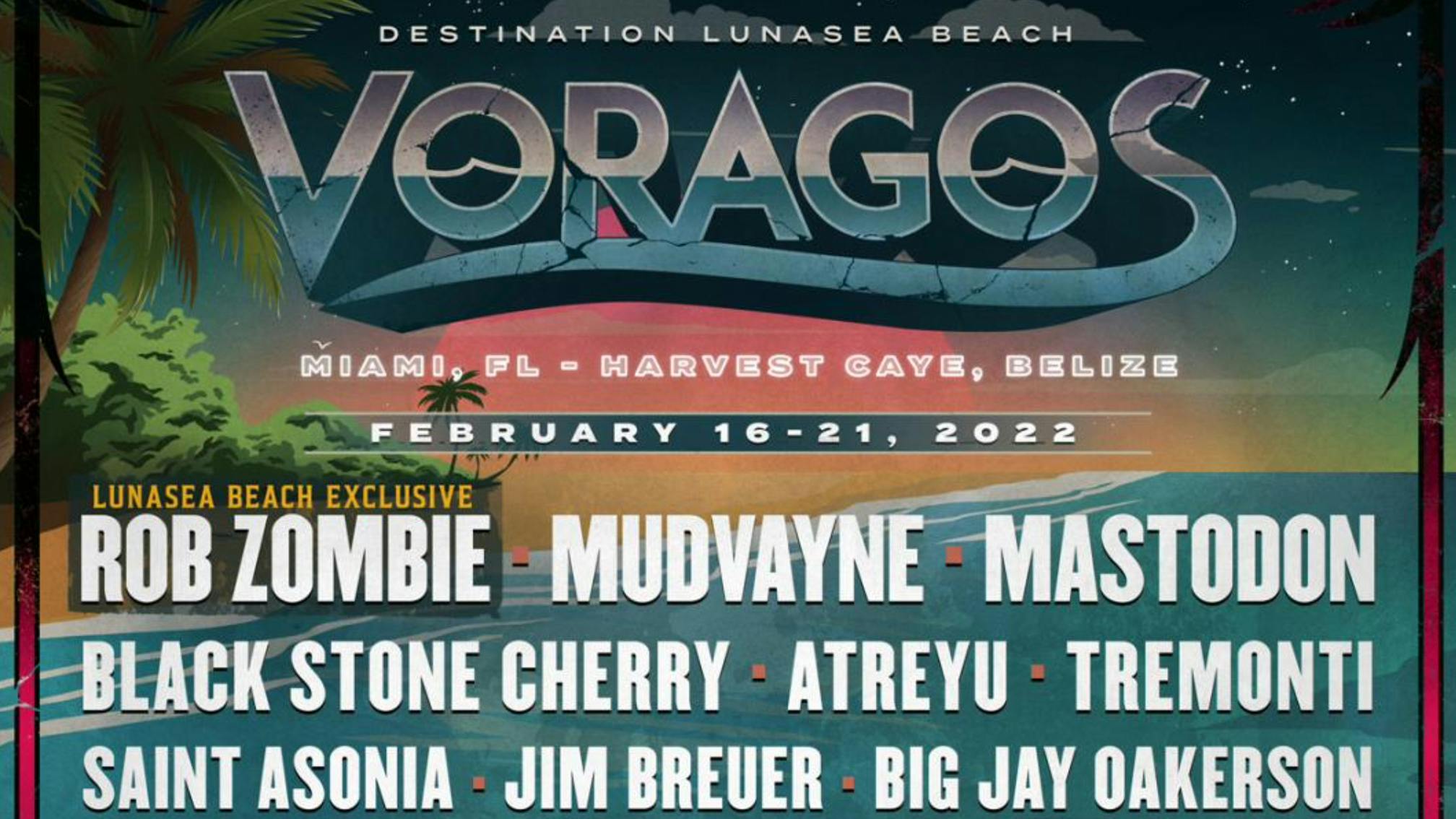 Mudvayne, Atreyu and more for inaugural private island festival and five-day rock cruise, Voragos