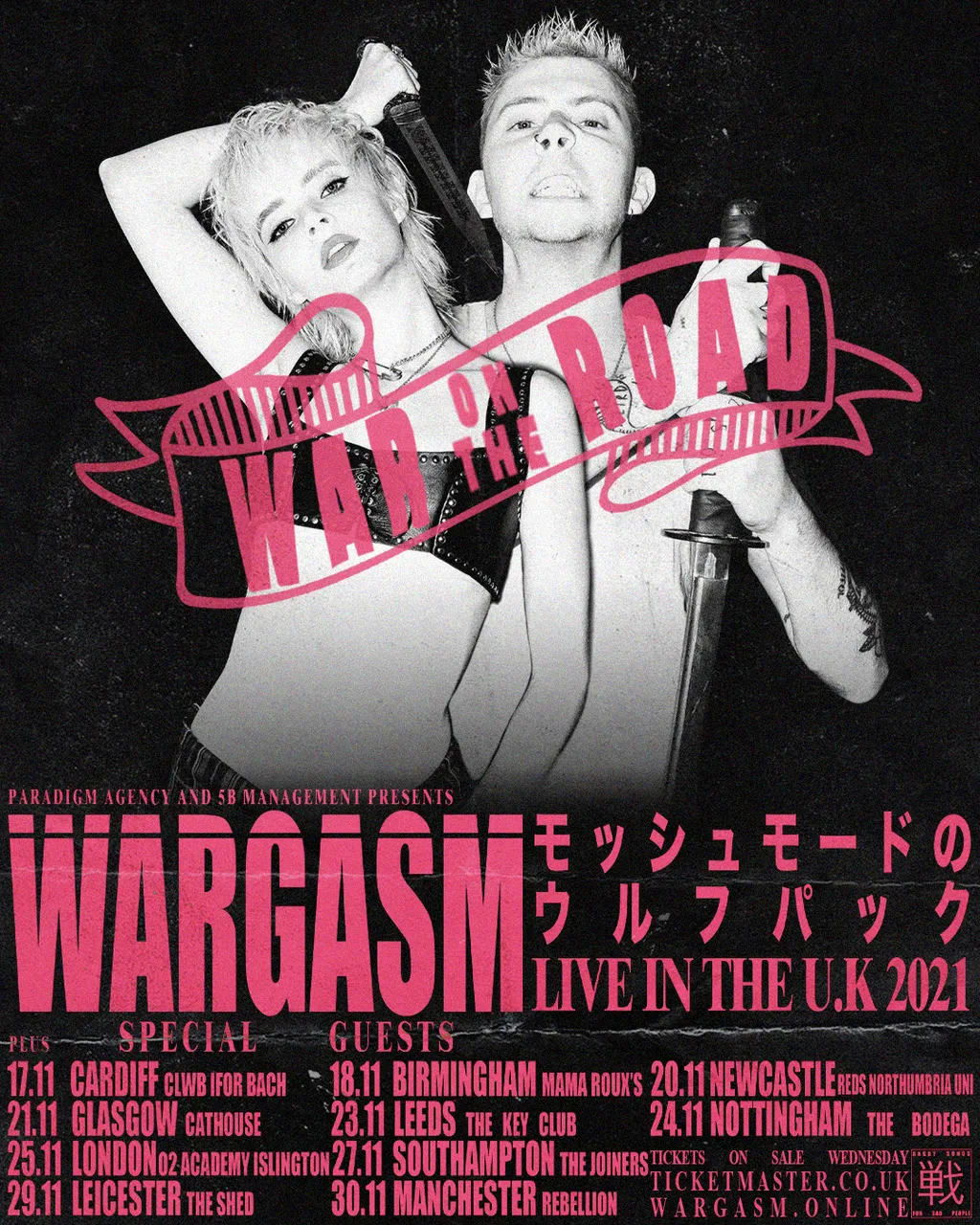 Wargasm UK headline tour