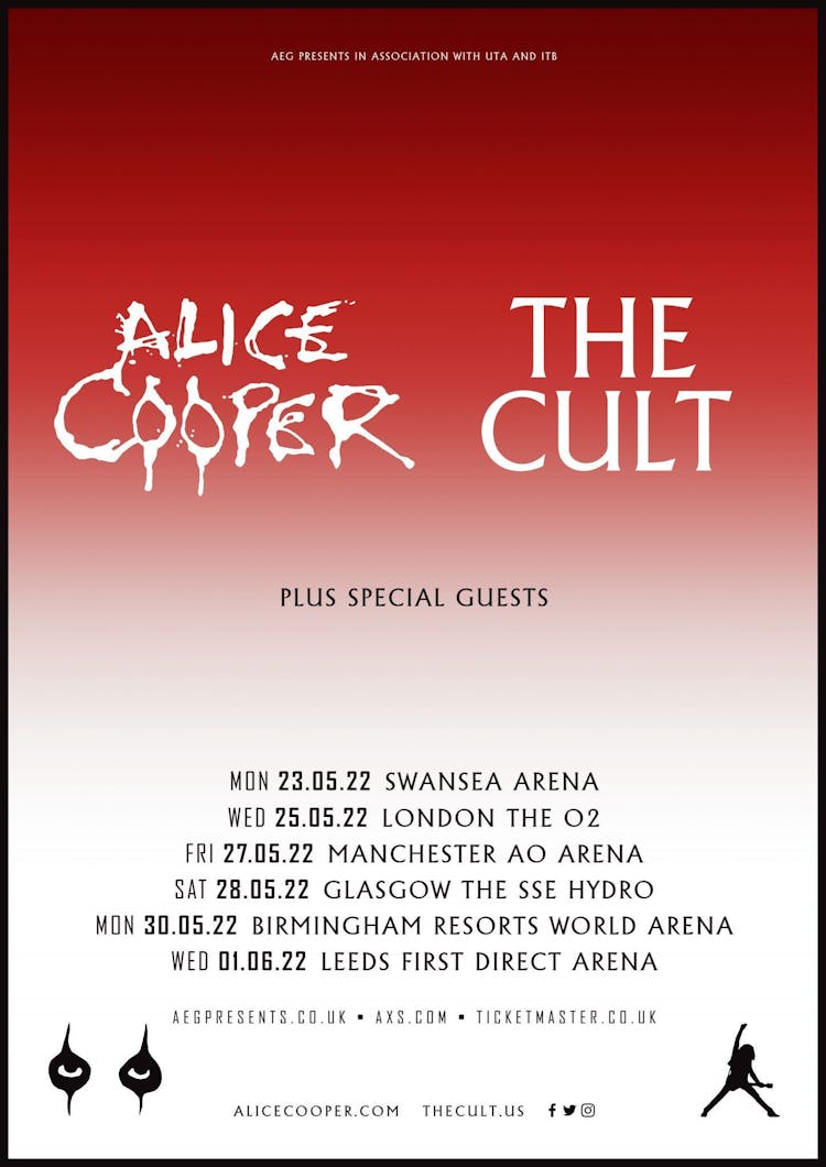 Alice Cooper and The Cult are heading on tour together Kerrang!