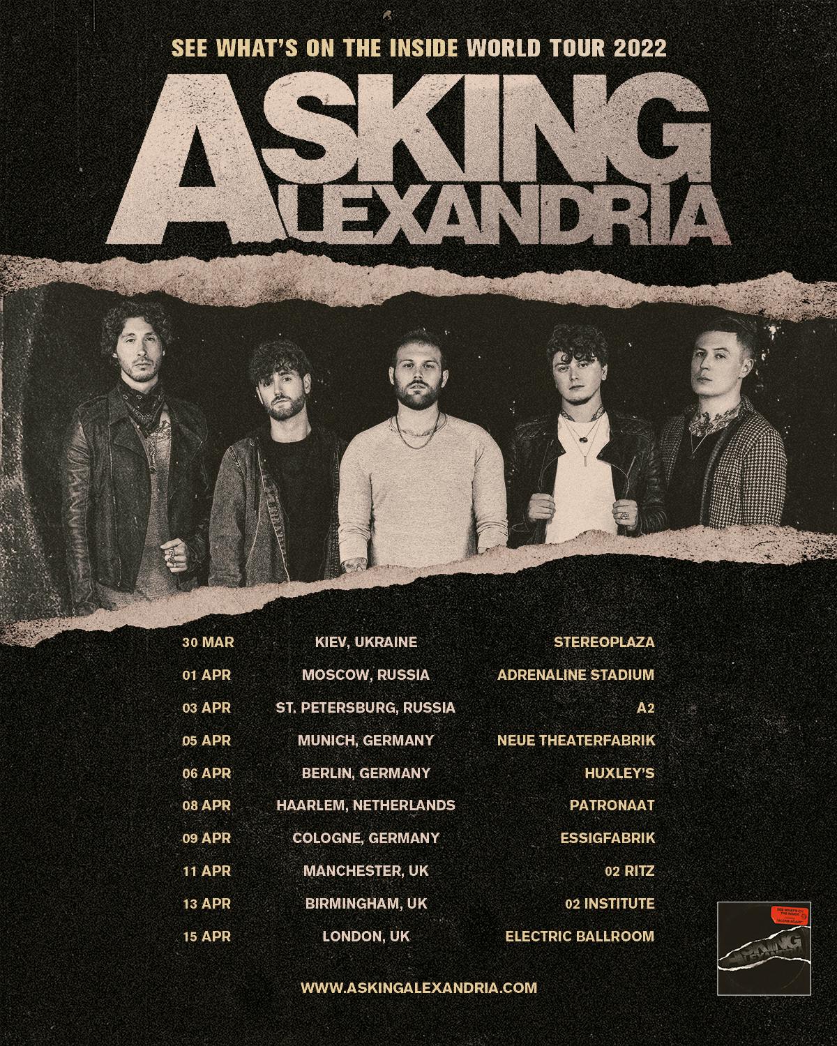 Asking Alexandria unveil 2022 See What’s On The Inside… Kerrang!