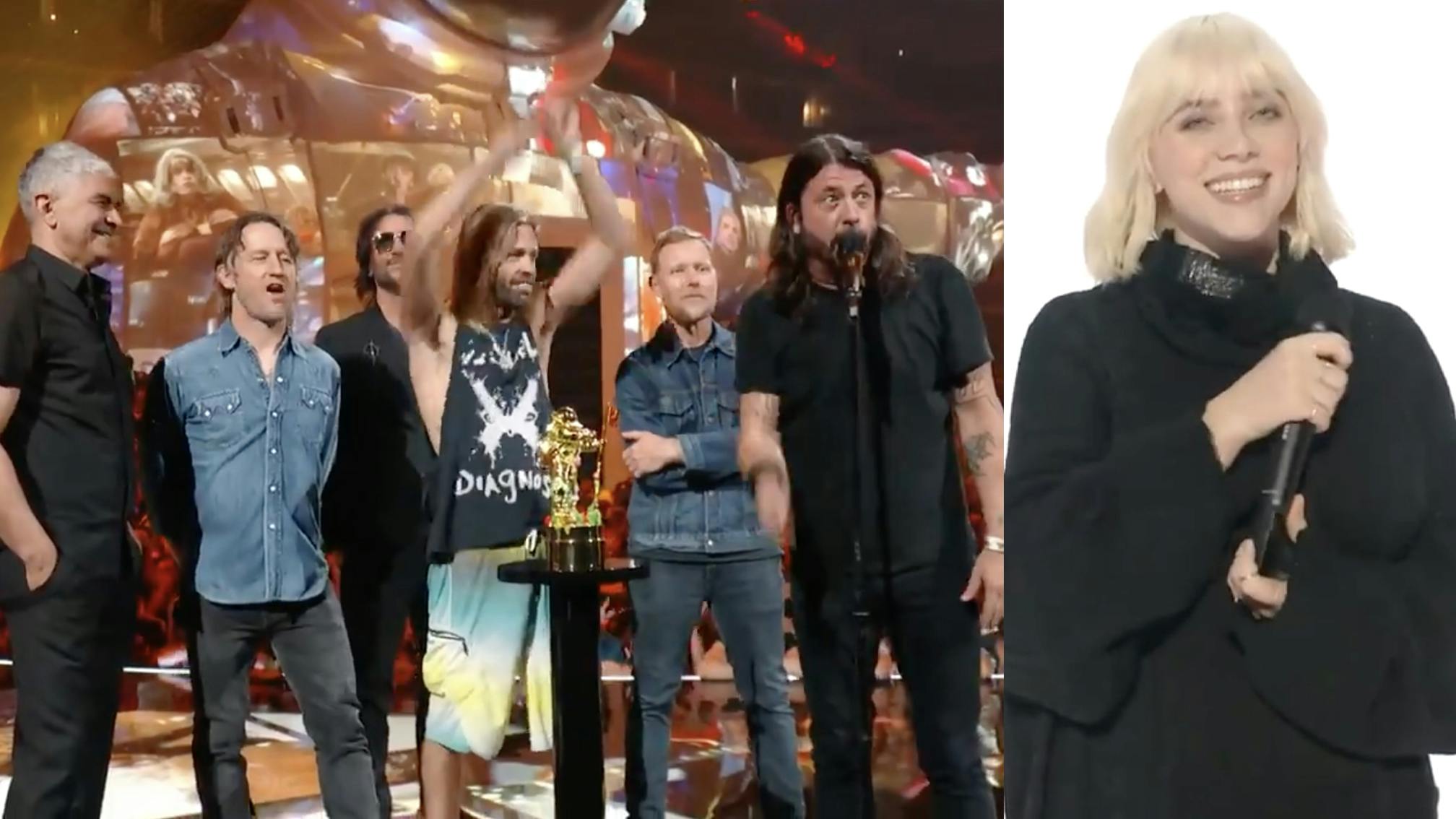 Billie Eilish introduces Foo Fighters at MTV VMAs: "They’ve carried the torch of rock'n'roll for 26 years…"