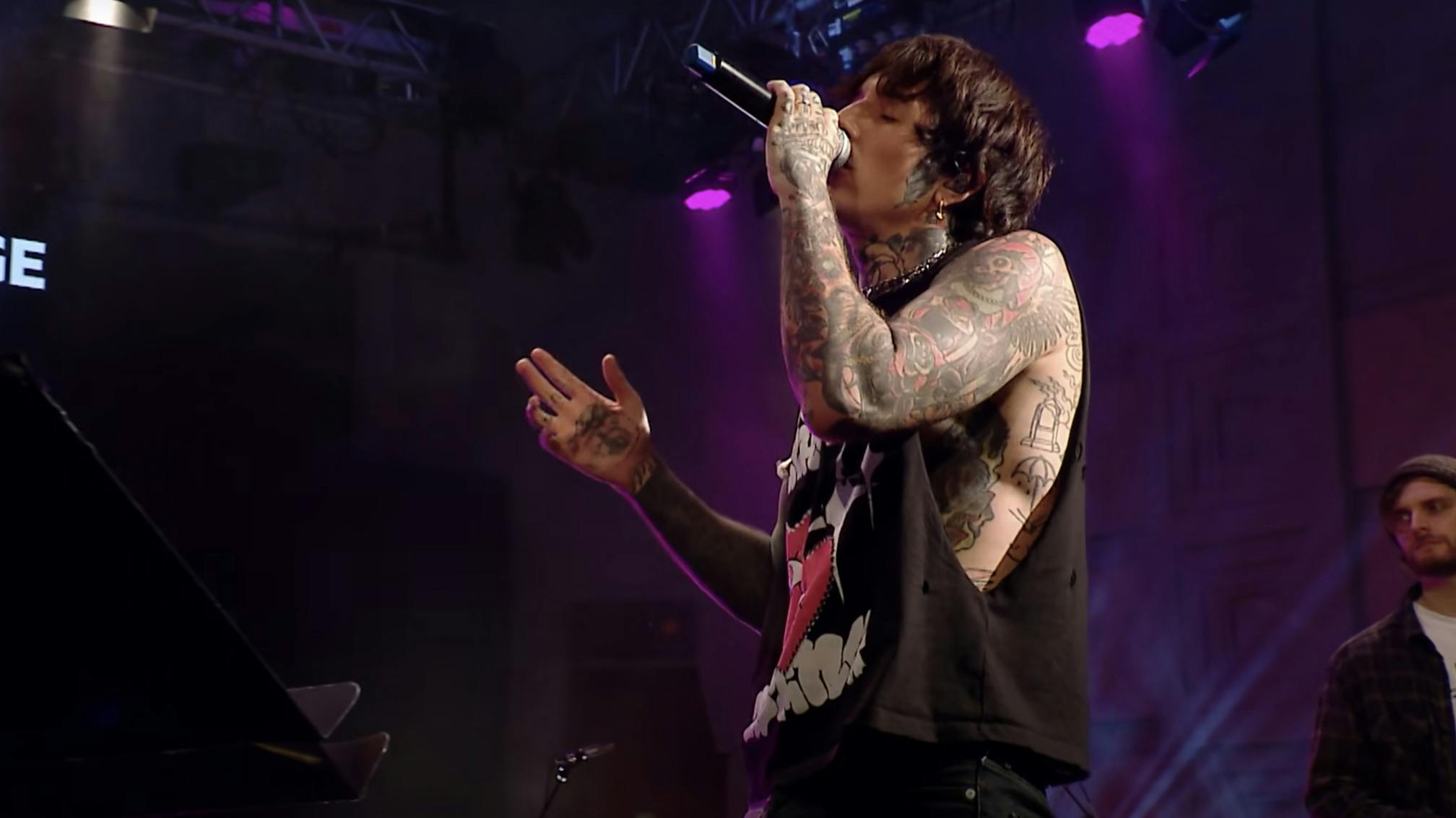 Bring Me The Horizon cover 24kGoldn and iann dior’s Mood in Radio 1's Live Lounge