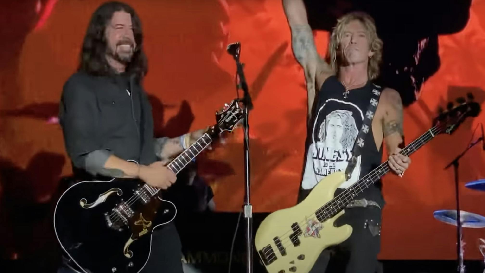 Dave Grohl joins Guns N' Roses onstage, festival cuts set short due to curfew