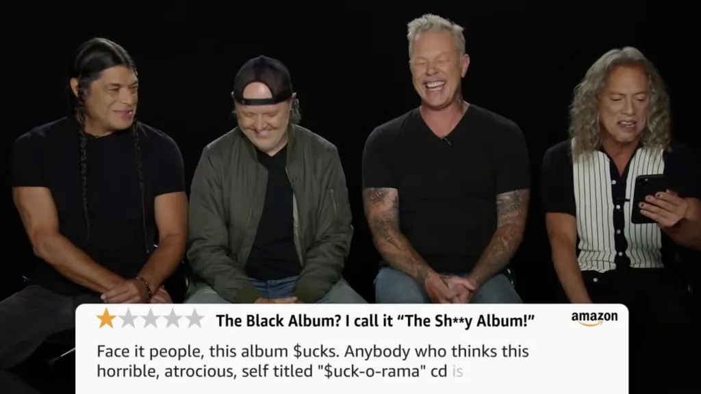 Metallica one star Amazon reviews Jimmy Kimmel