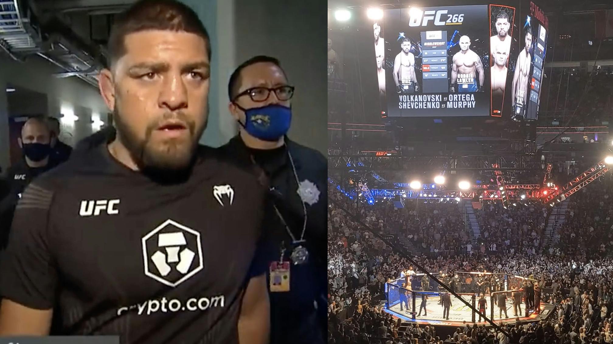 UFC 266: Watch Nick Diaz walk out to Deftones for first fight in six years