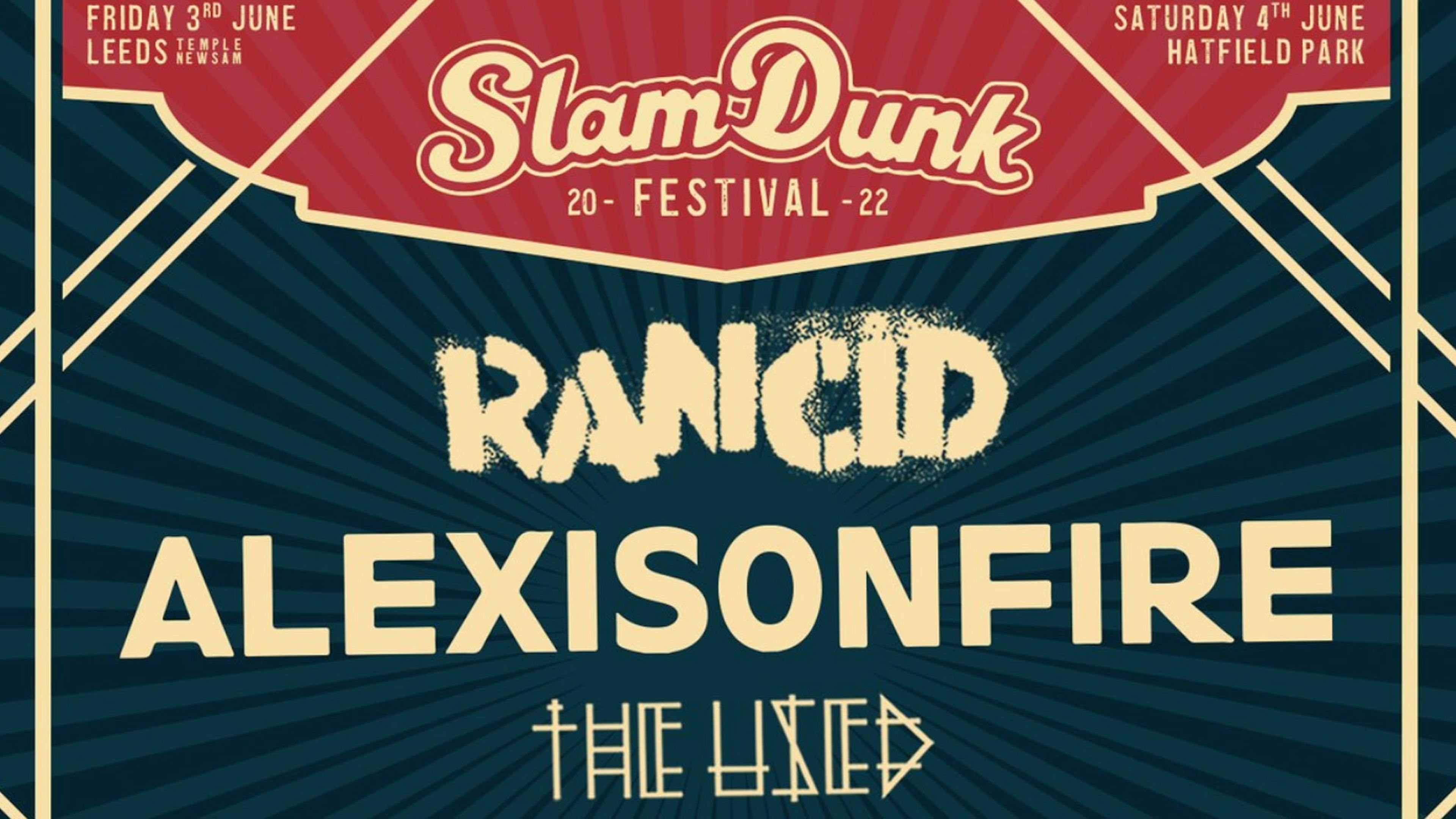 Slam Dunk unveil first 2022 names including headliners Alexisonfire and Rancid