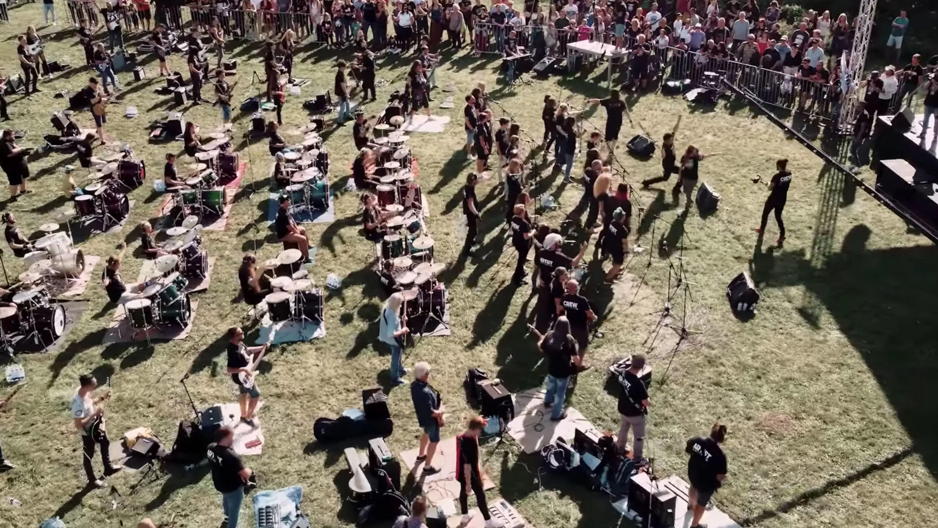 150 musicians cover Boulevard Of Broken Dreams in epic Romanian flashmob