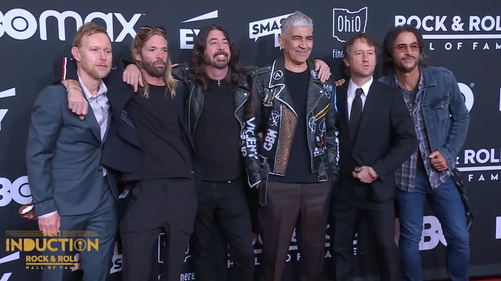 Foo Fighters Rock and Roll Hall Of Fame red carpet 2021