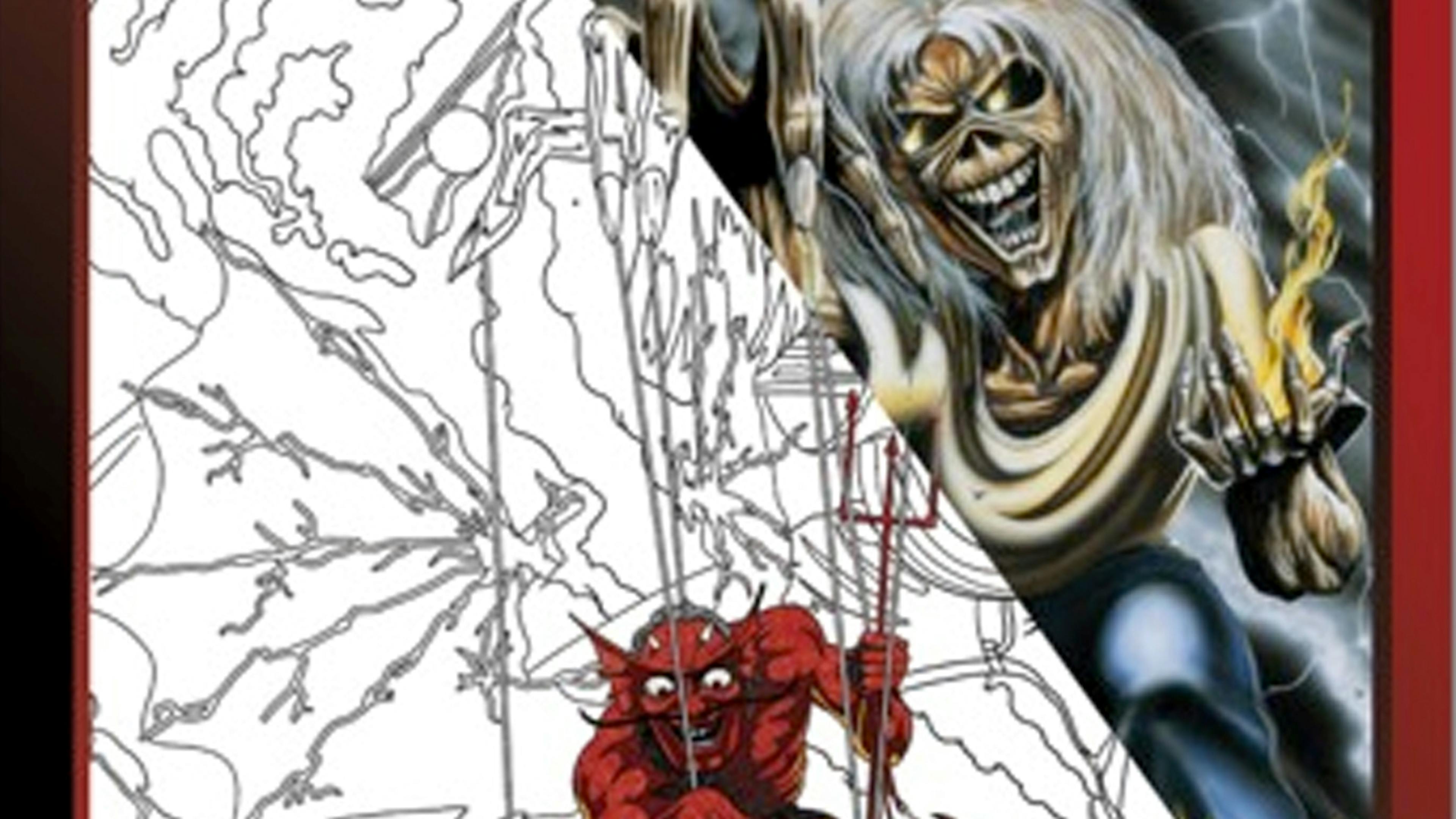 Awesome Iron Maiden merch alert: there's a killer colouring book coming