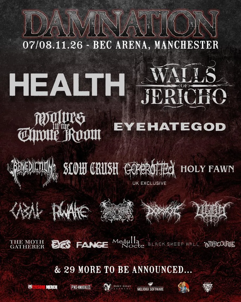 DAMNATION 2026 POSTER JANUARY 30