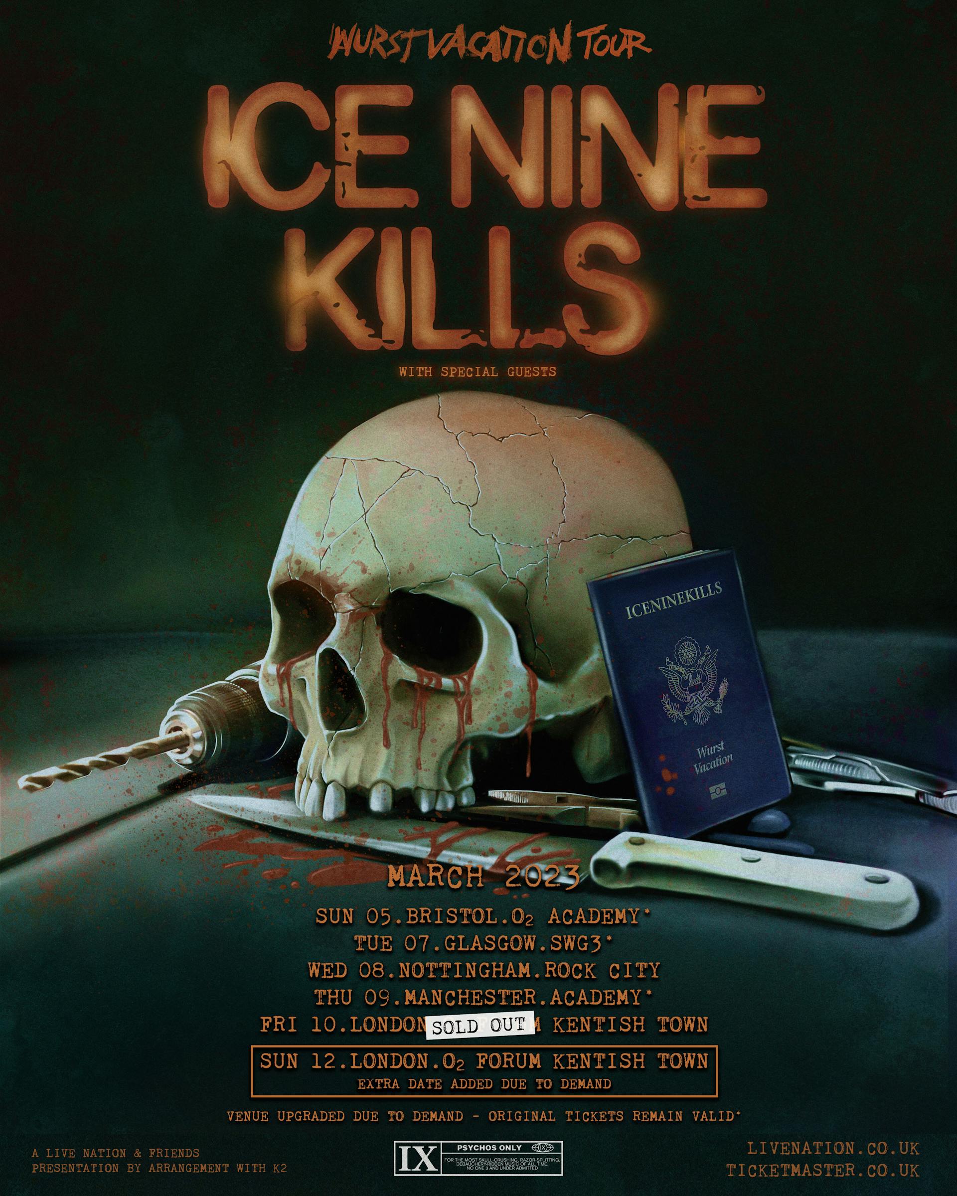 Ice Nine Kills announce upgraded venues for UK tour Kerrang!