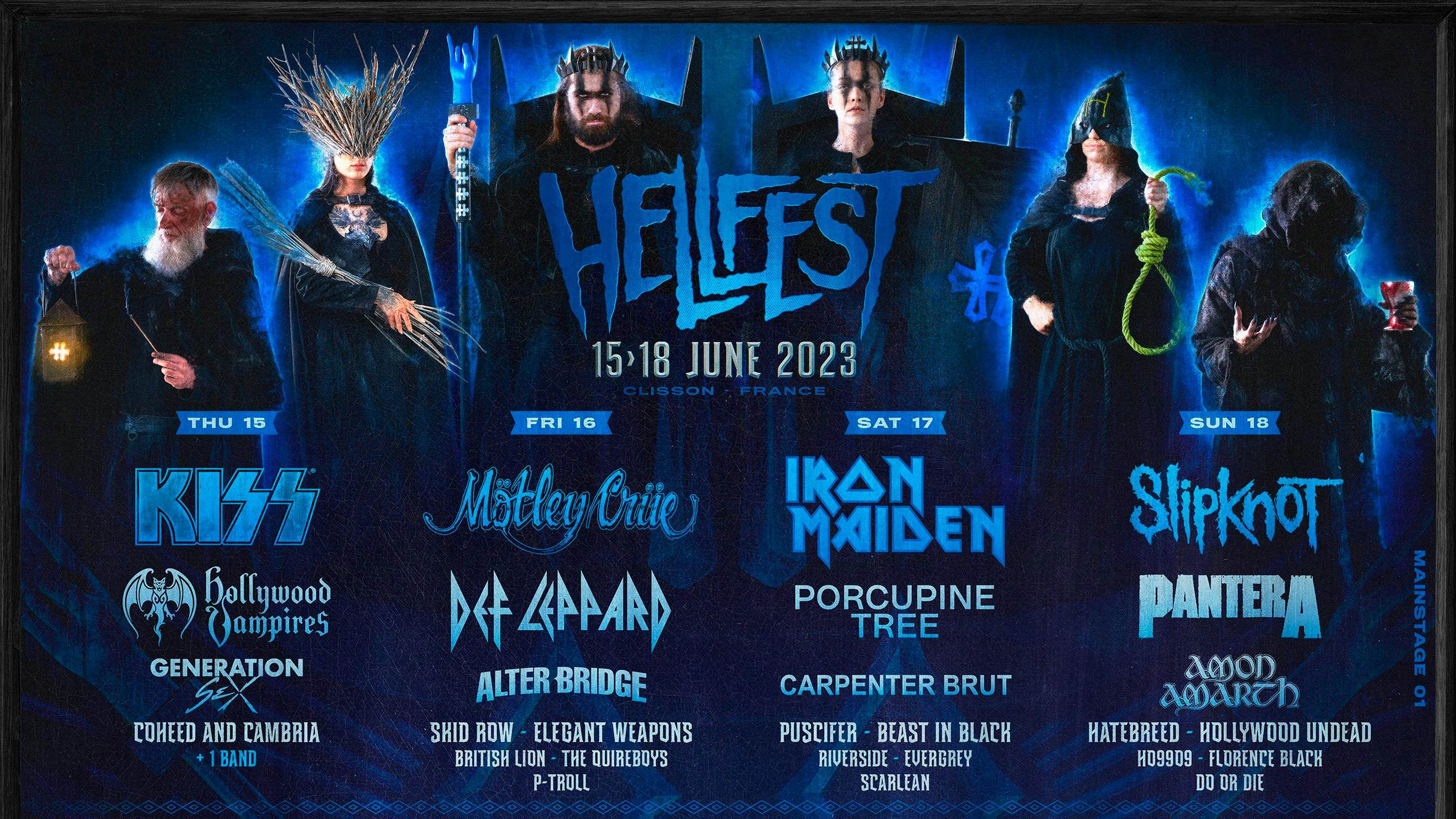 Hellfest announce KISS, Iron Maiden, Slipknot and loads more for 2023