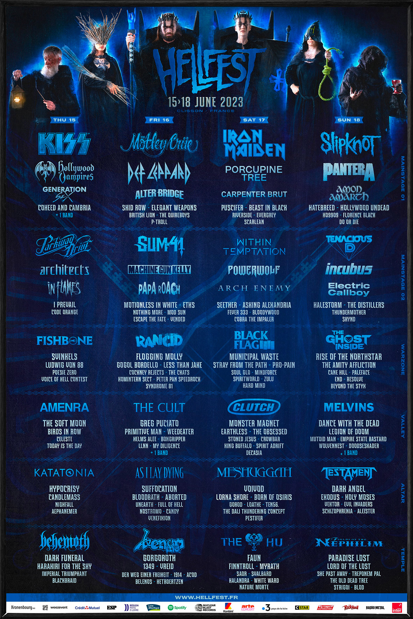 Hellfest Announce KISS Iron Maiden Slipknot And Loads Kerrang   Hellfest2023Poster 