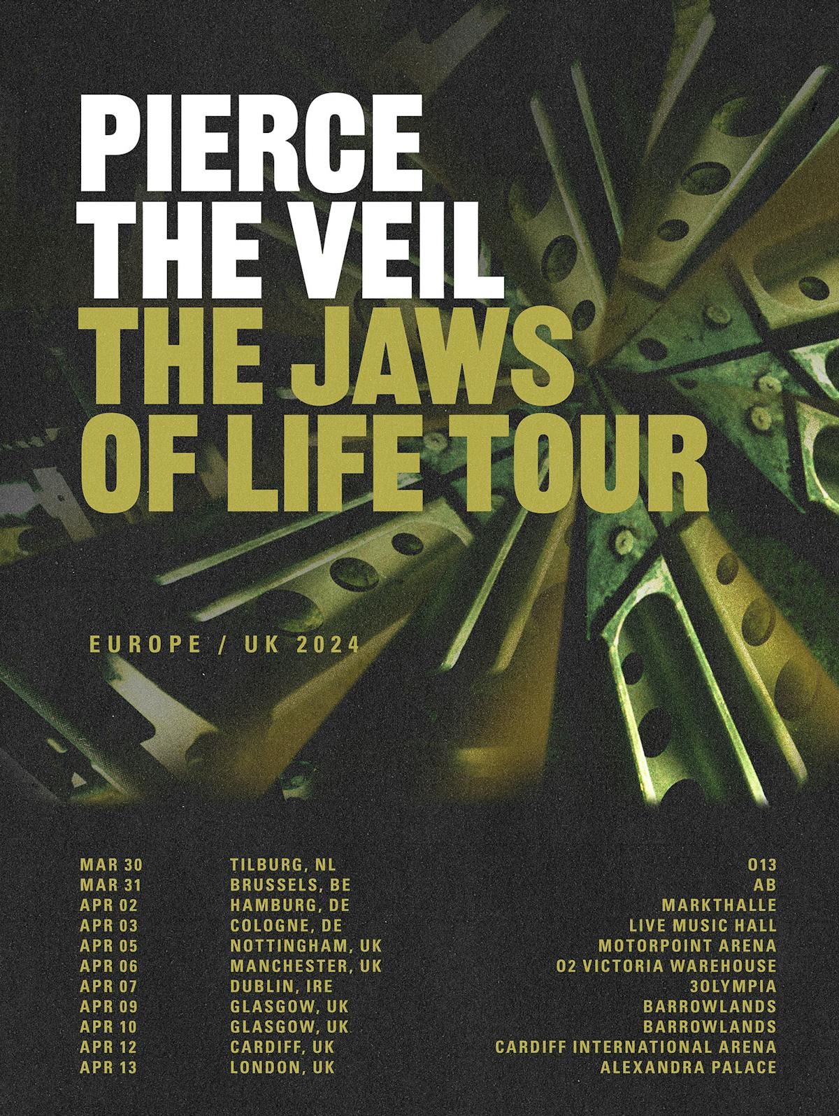 Pierce The Veil Tour 2025 Tickets Europe