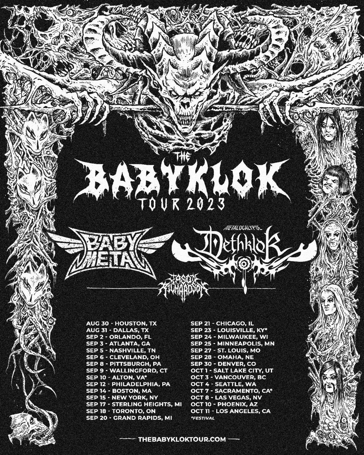 babymetal tour history