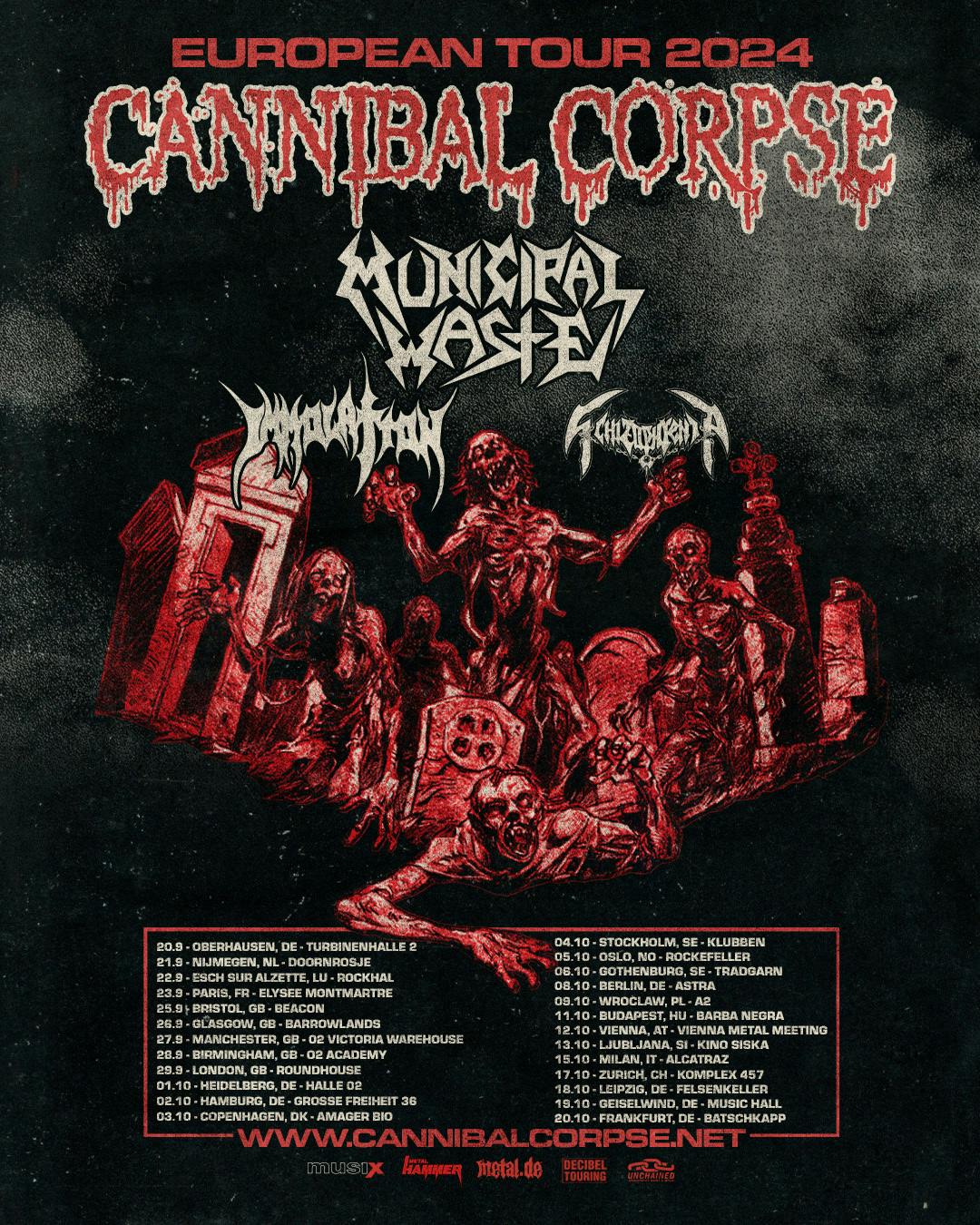 cannibal corpse tour utah