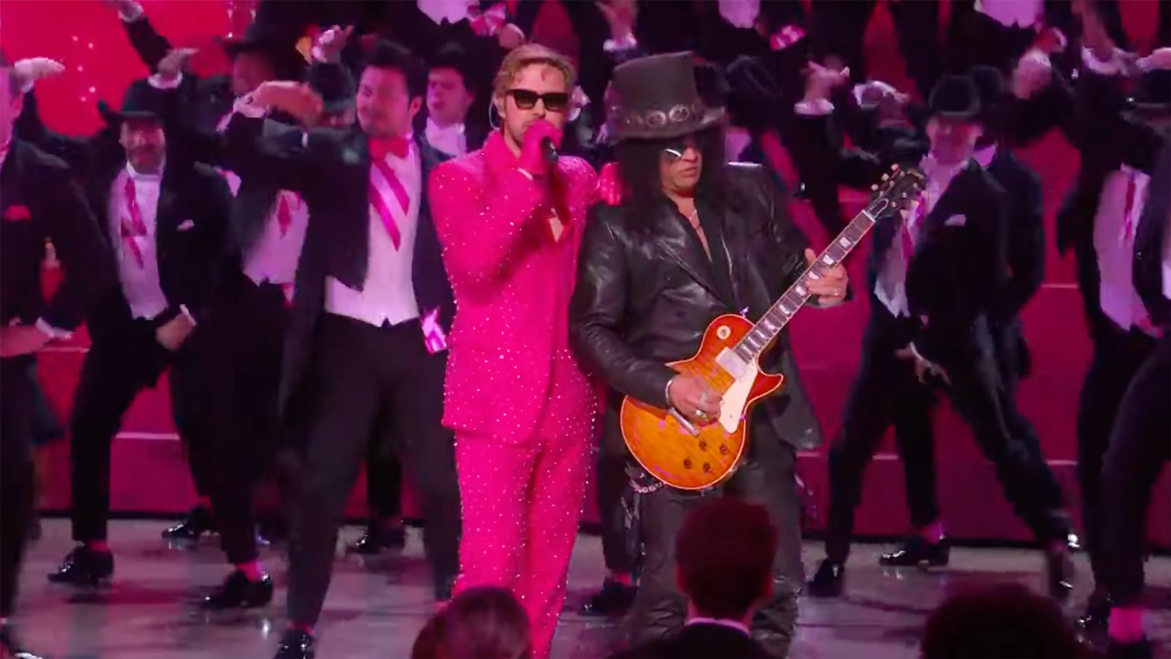 Watch Ryan Gosling perform I’m Just Ken with Slash at the Oscars