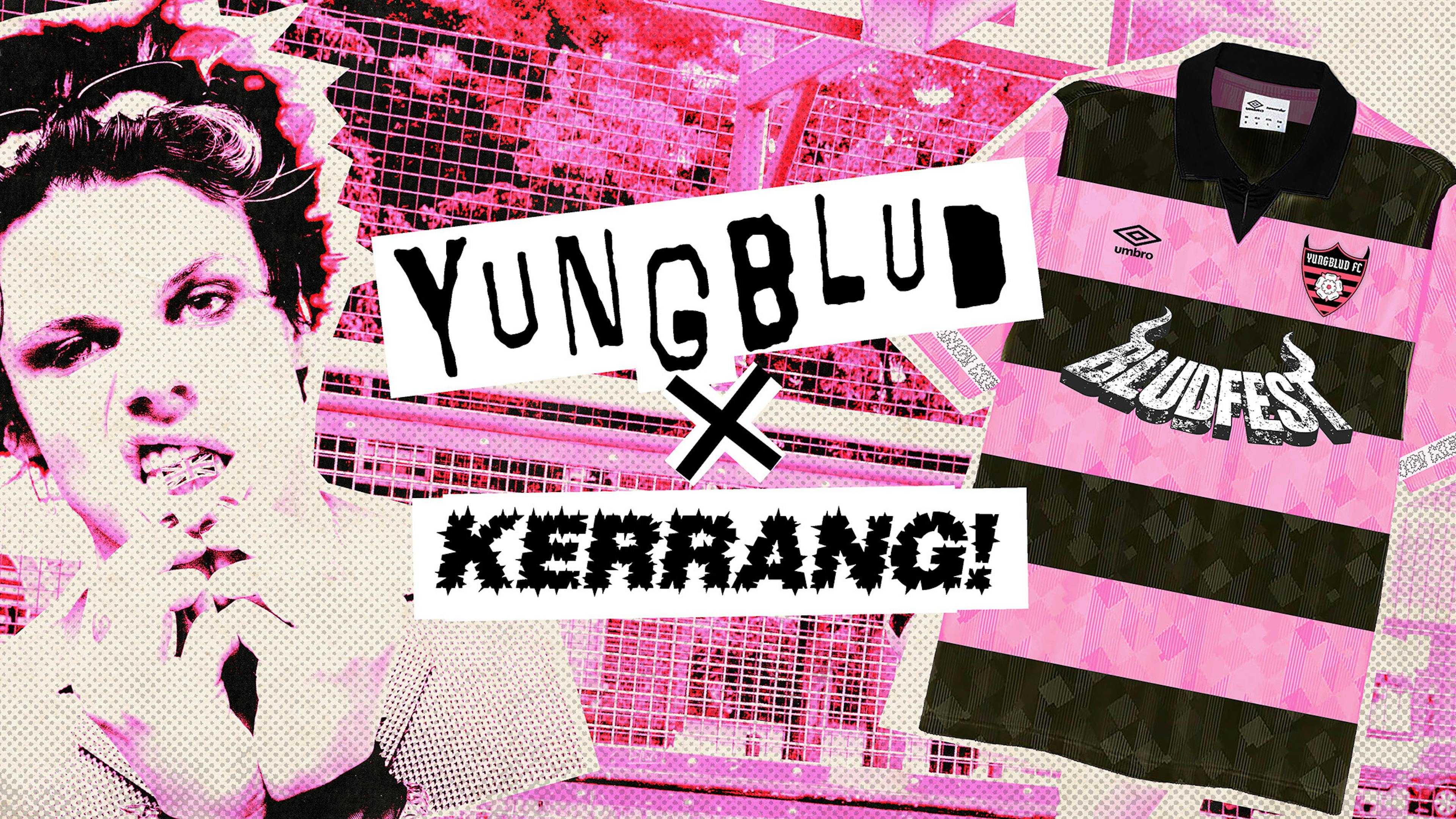 Get your Kerrang! x YUNGBLUD football shirt