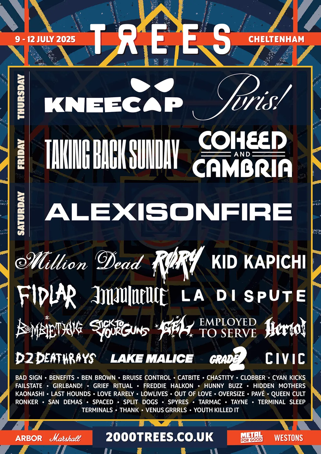 2000trees Announce Five Headliners For 2025 Including Kerrang 2000trees 2025 Lineup