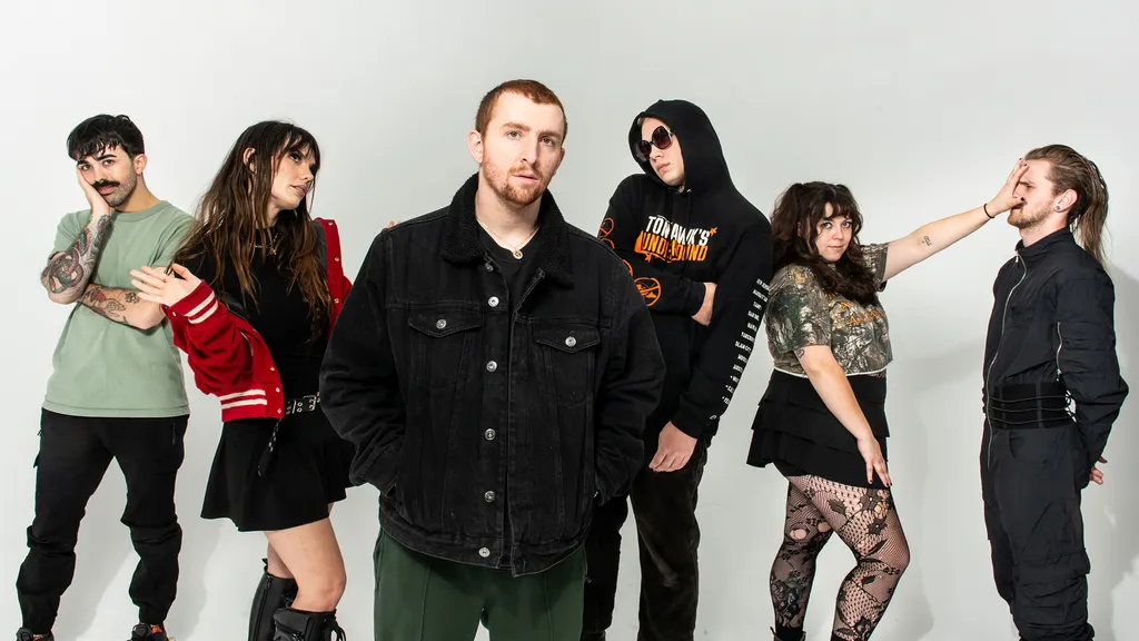 The band The Callous Daoboys standing in a row