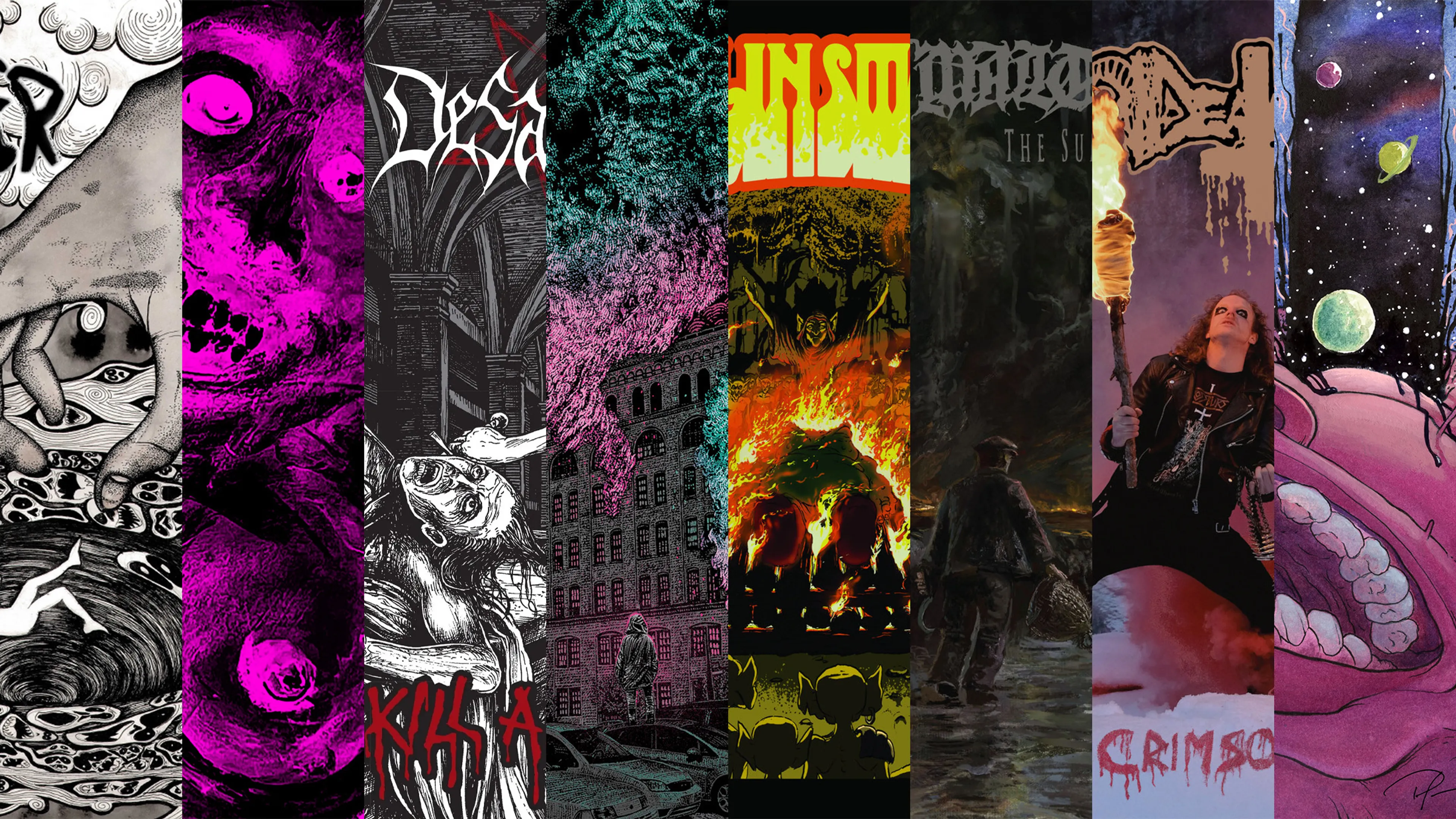 Wild-eyed metal mania, space-bound doom, a dark abyss, and a dose of disturbing weridness: This month’s highlights from the underground