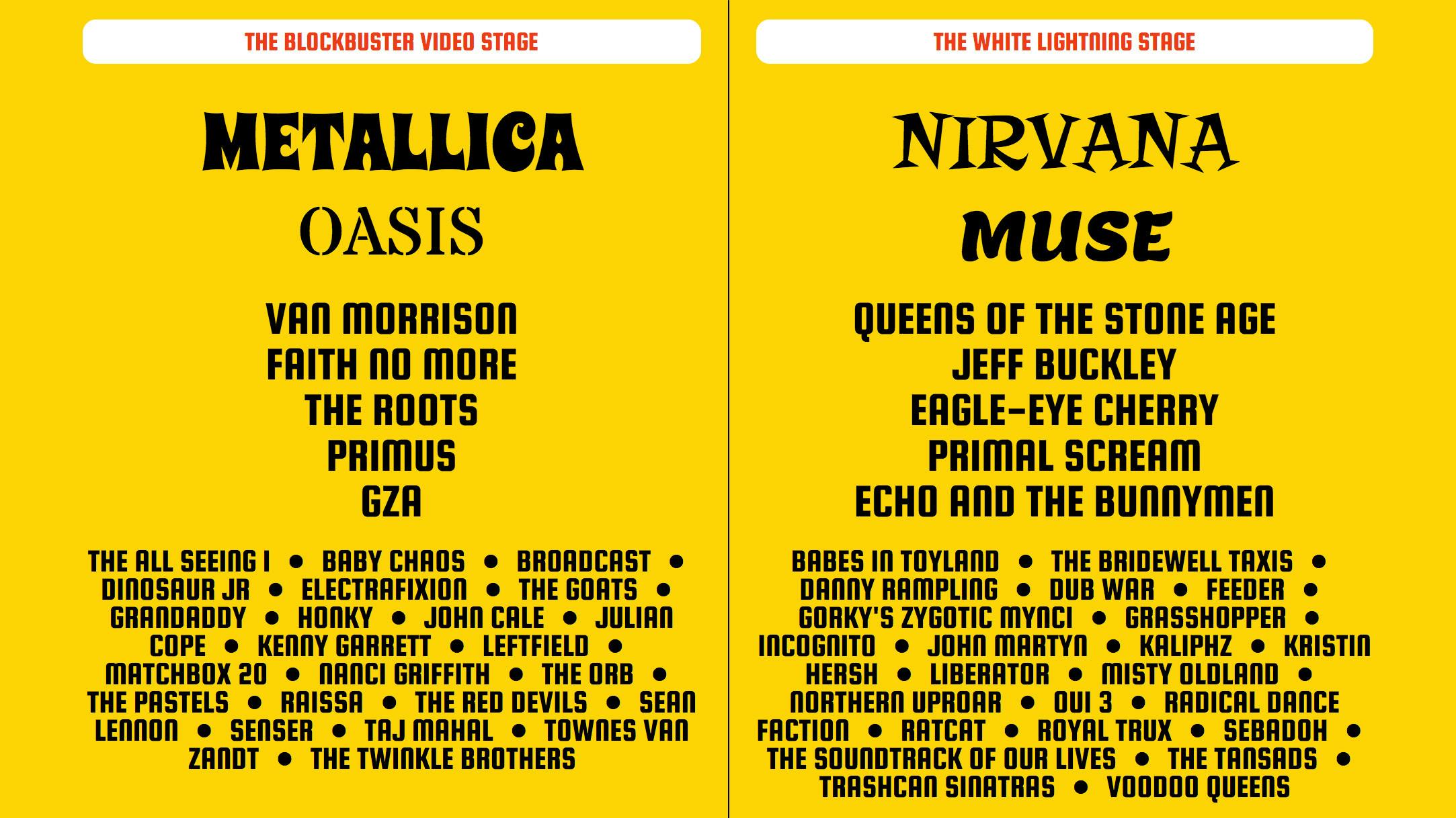 This Website Randomly Generates A '90s Festival Bill And Plays Live Footage
