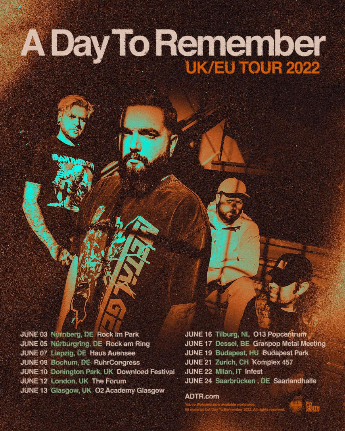 a day to remember tour dates 2023