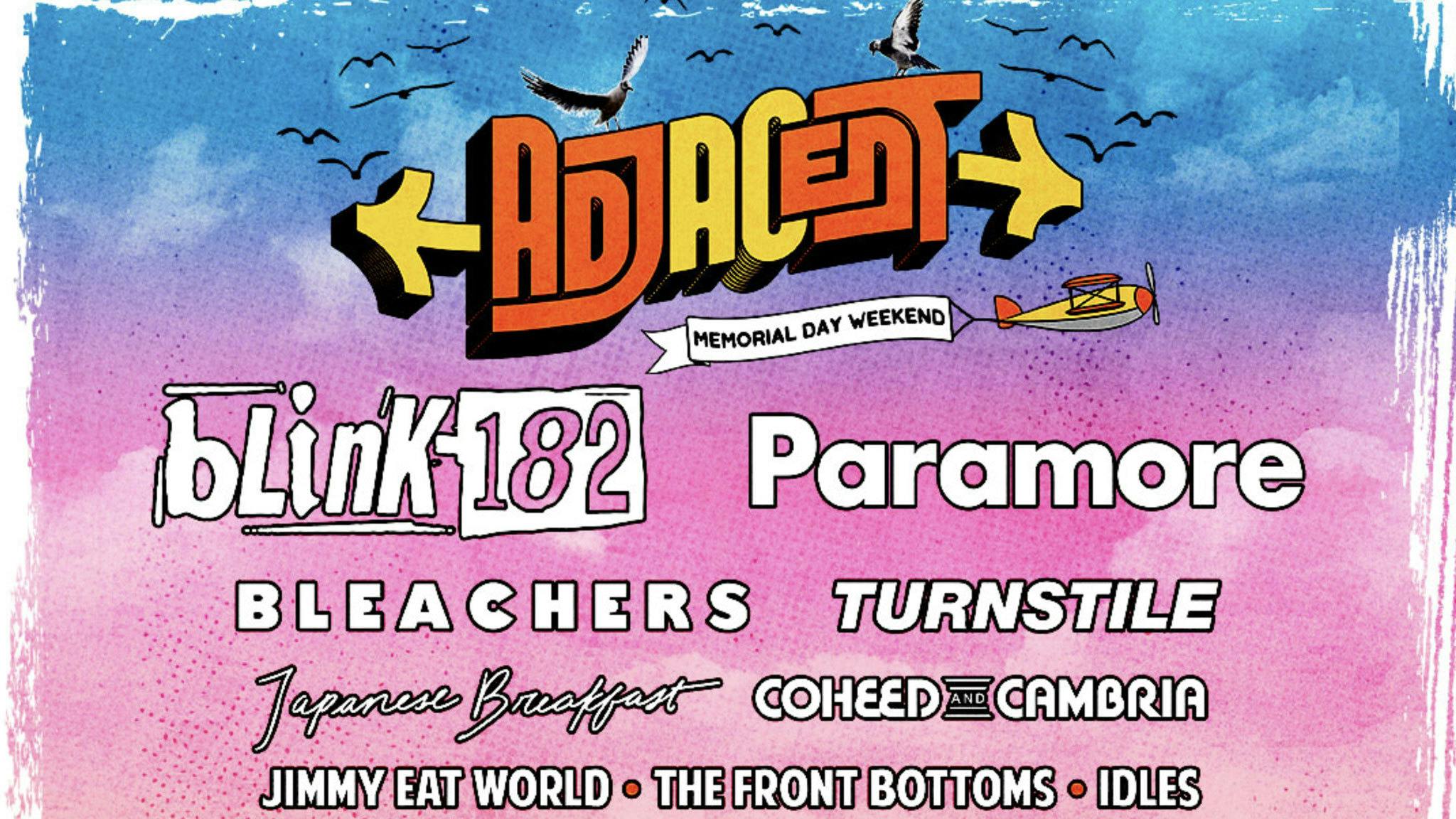 blink-182 and Paramore to headline new Adjacent Music Festival