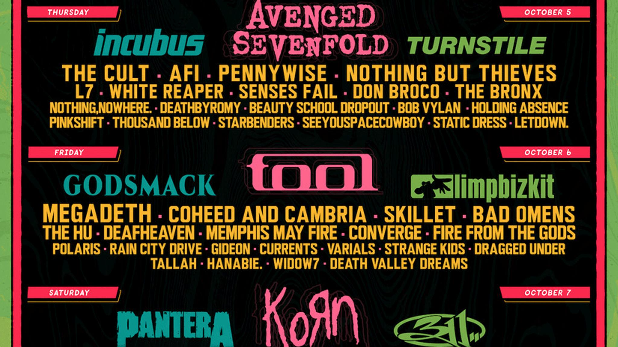Aftershock announce full 2023 line-up: Avenged, Tool, Korn and loads more